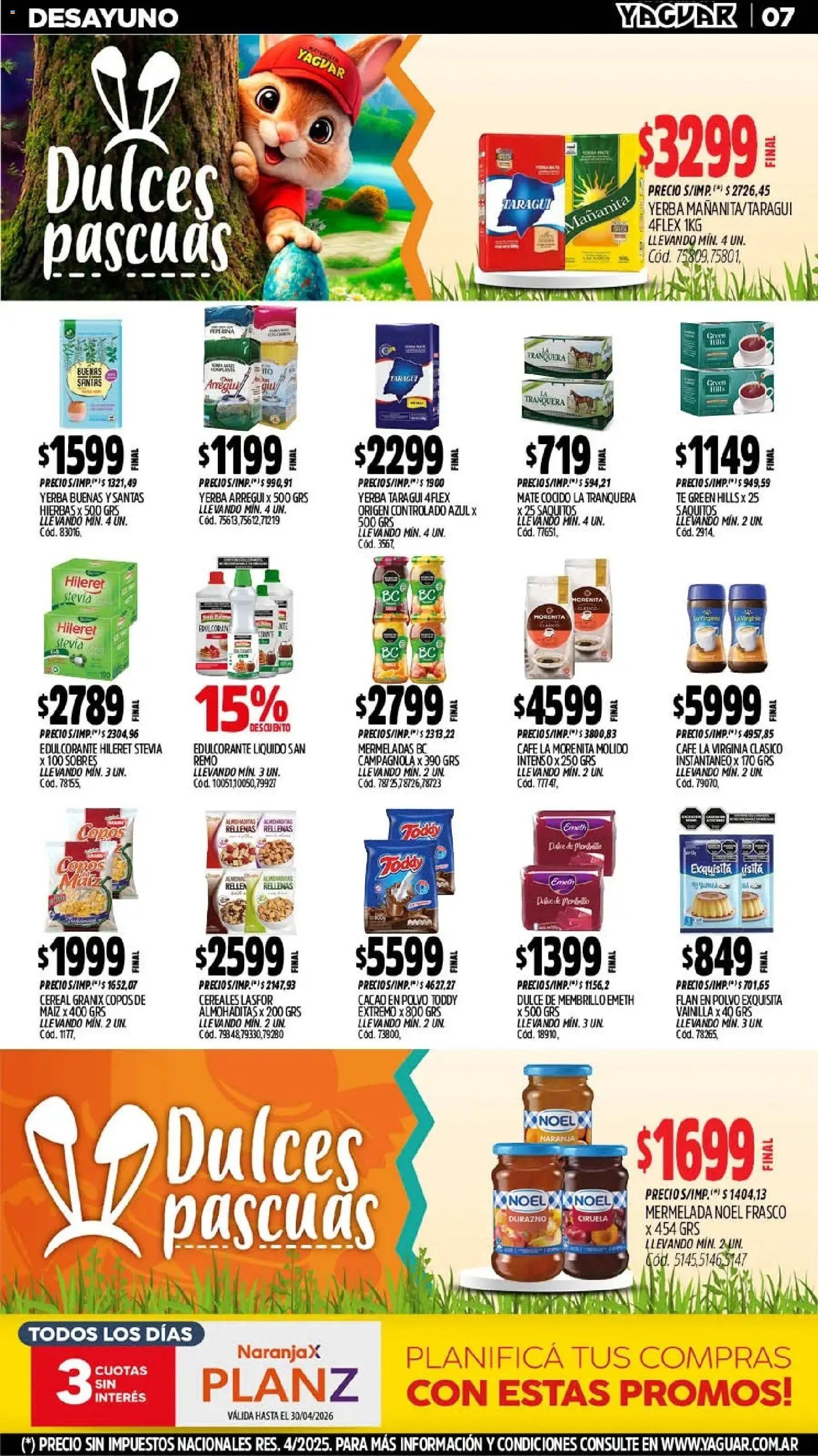 Yaguar - Oferta Semanal Mendoza (2026-03-30 - 2026-04-04)