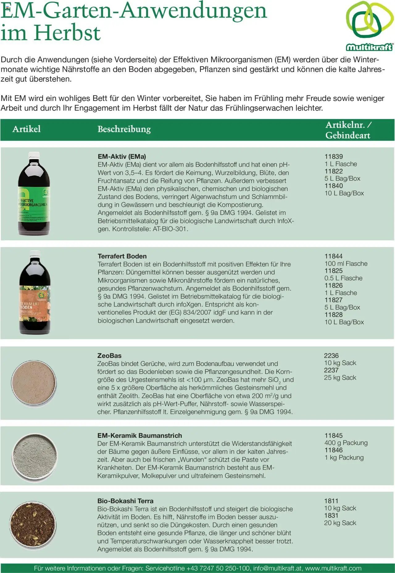 bellaflora - EM-Gartenanwendungen im Herbst