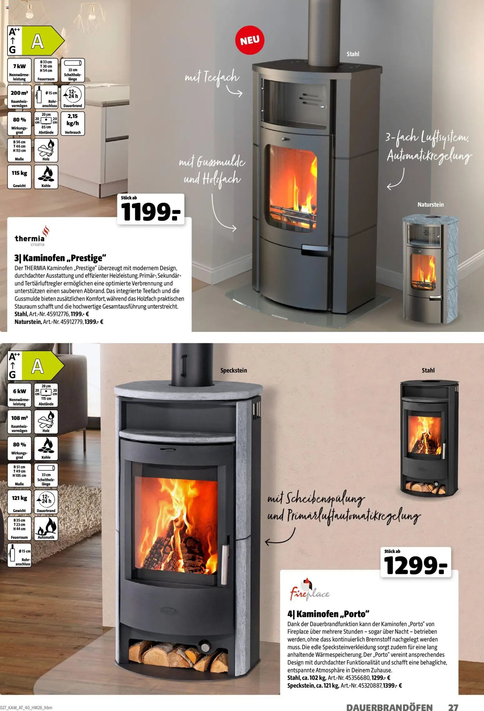 Hagebau Kaminofen und Zubehör