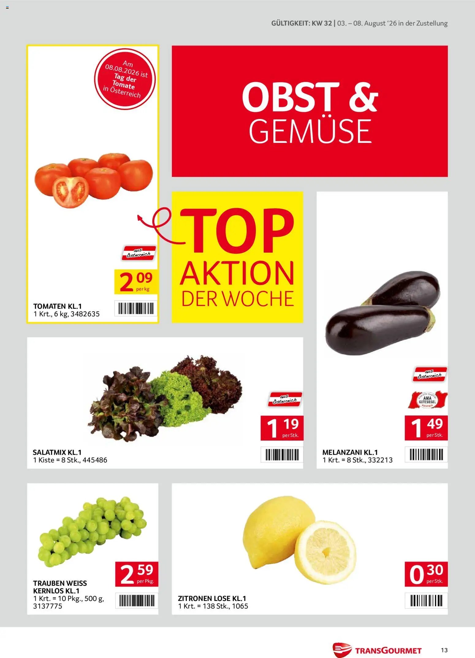 Transgourmet Zustellaktion