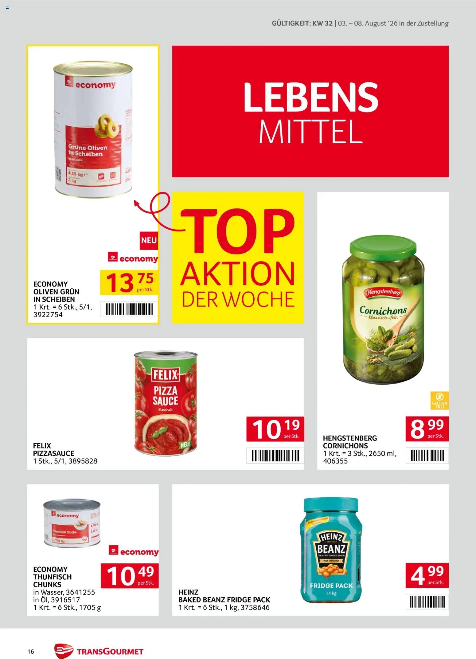 Transgourmet Zustellaktion