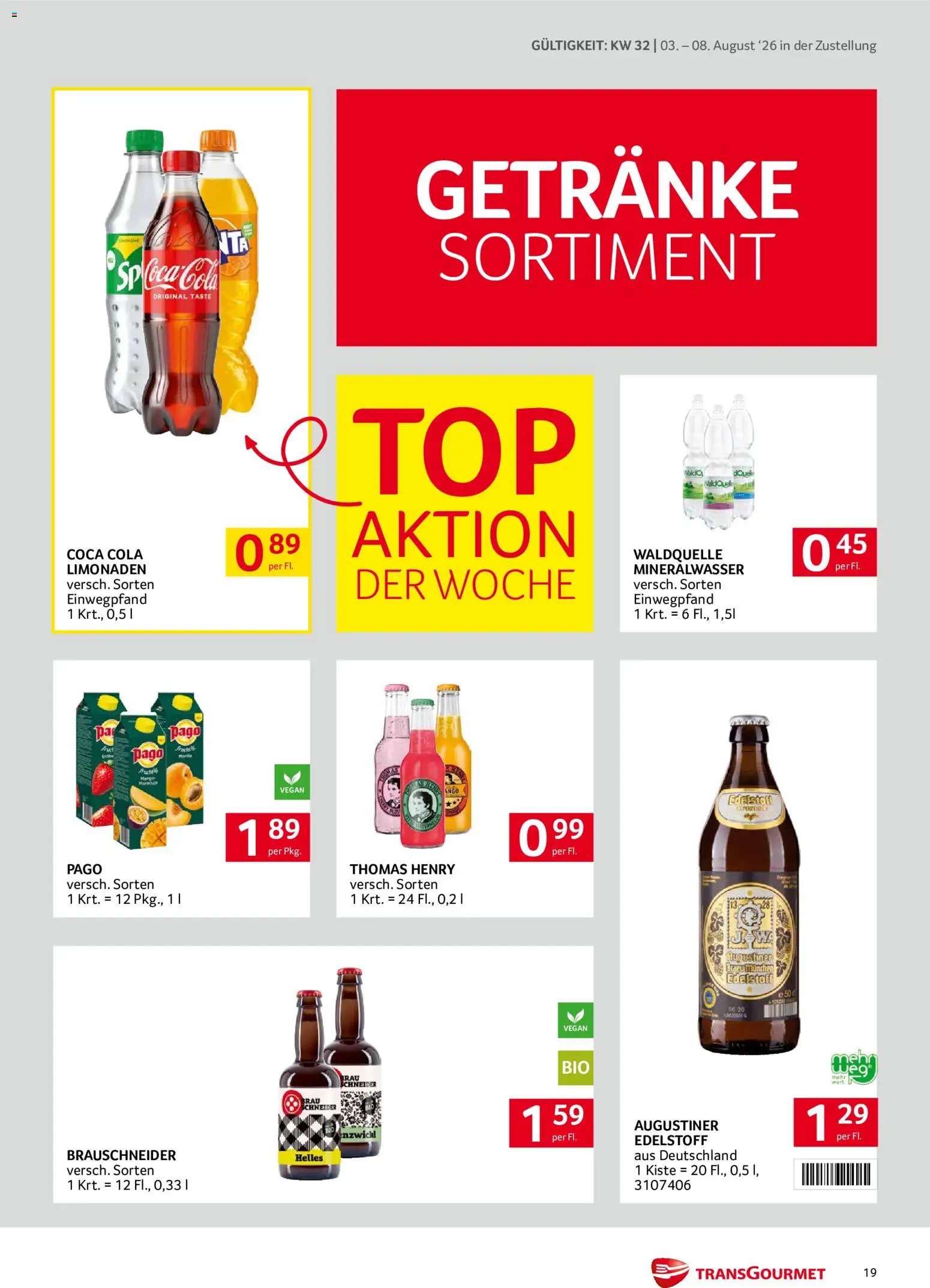 Transgourmet Zustellaktion