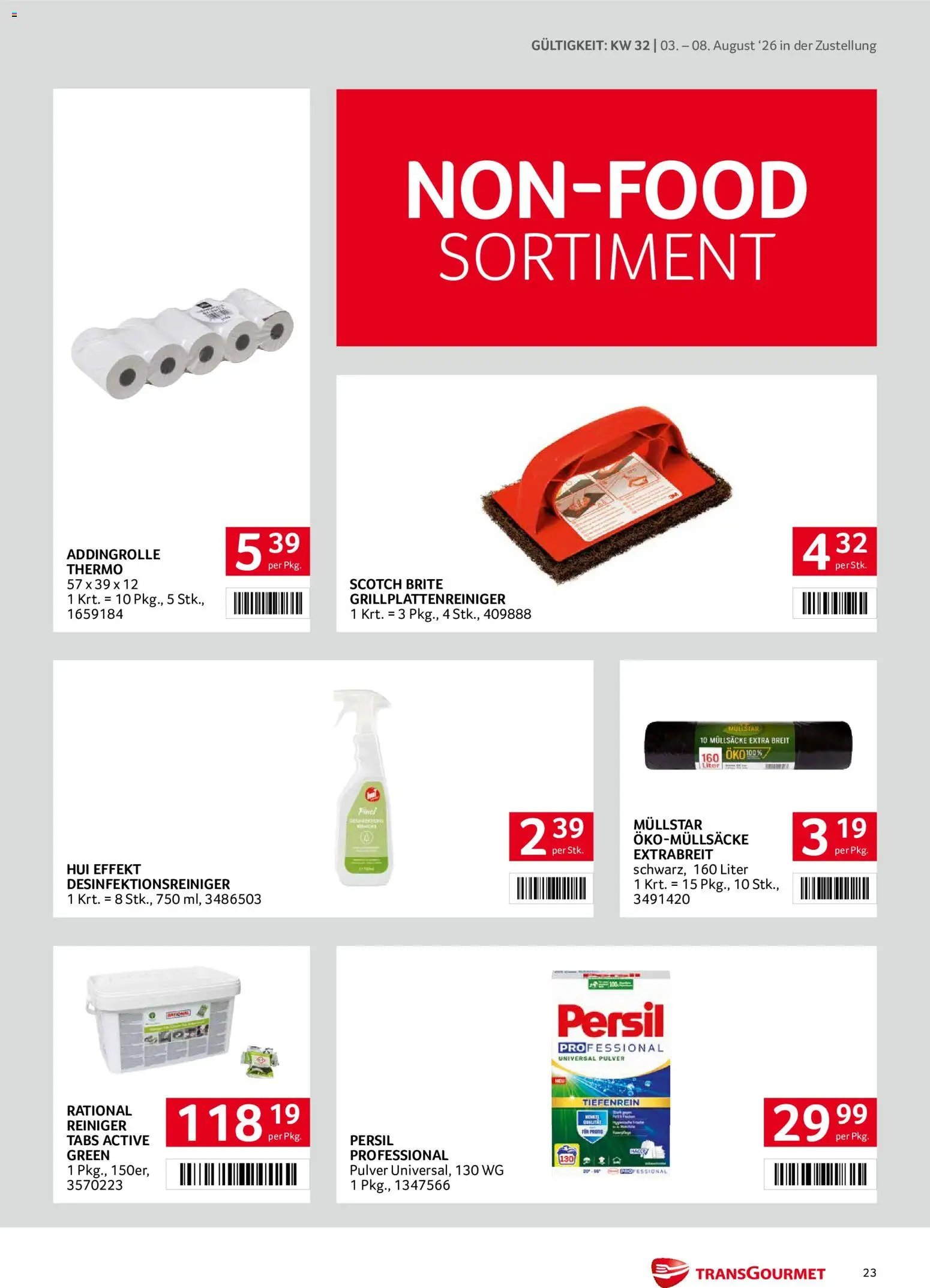 Transgourmet Zustellaktion