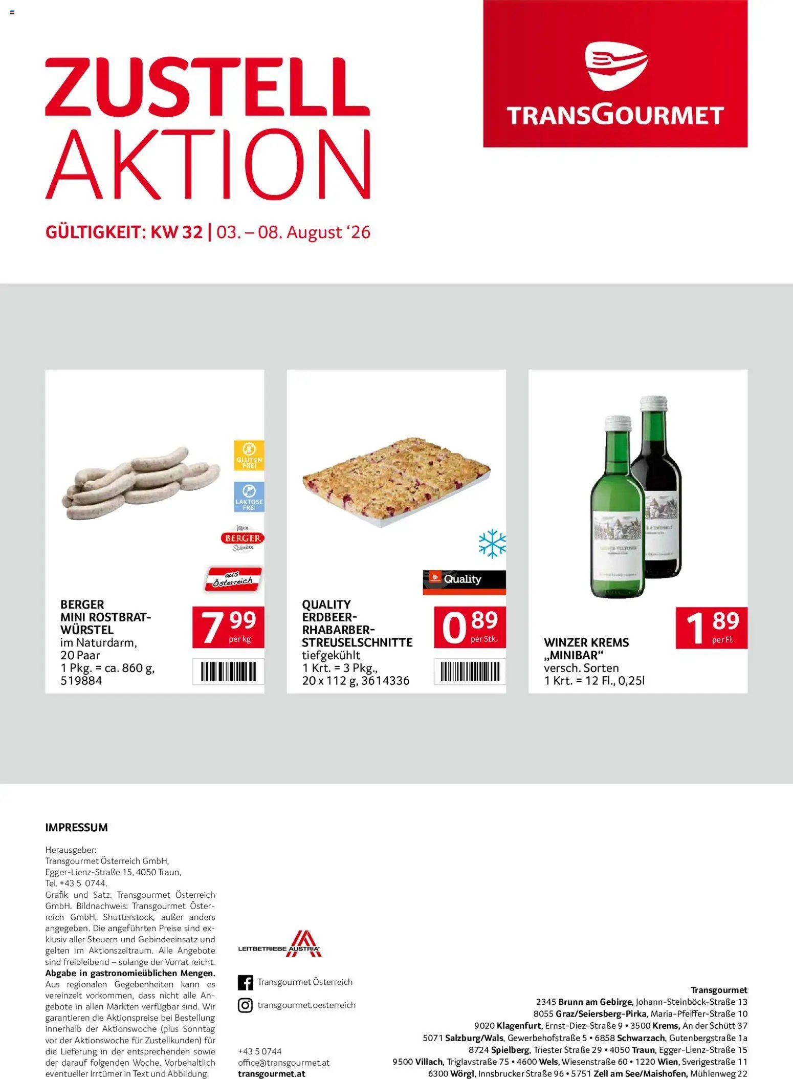 Transgourmet Zustellaktion