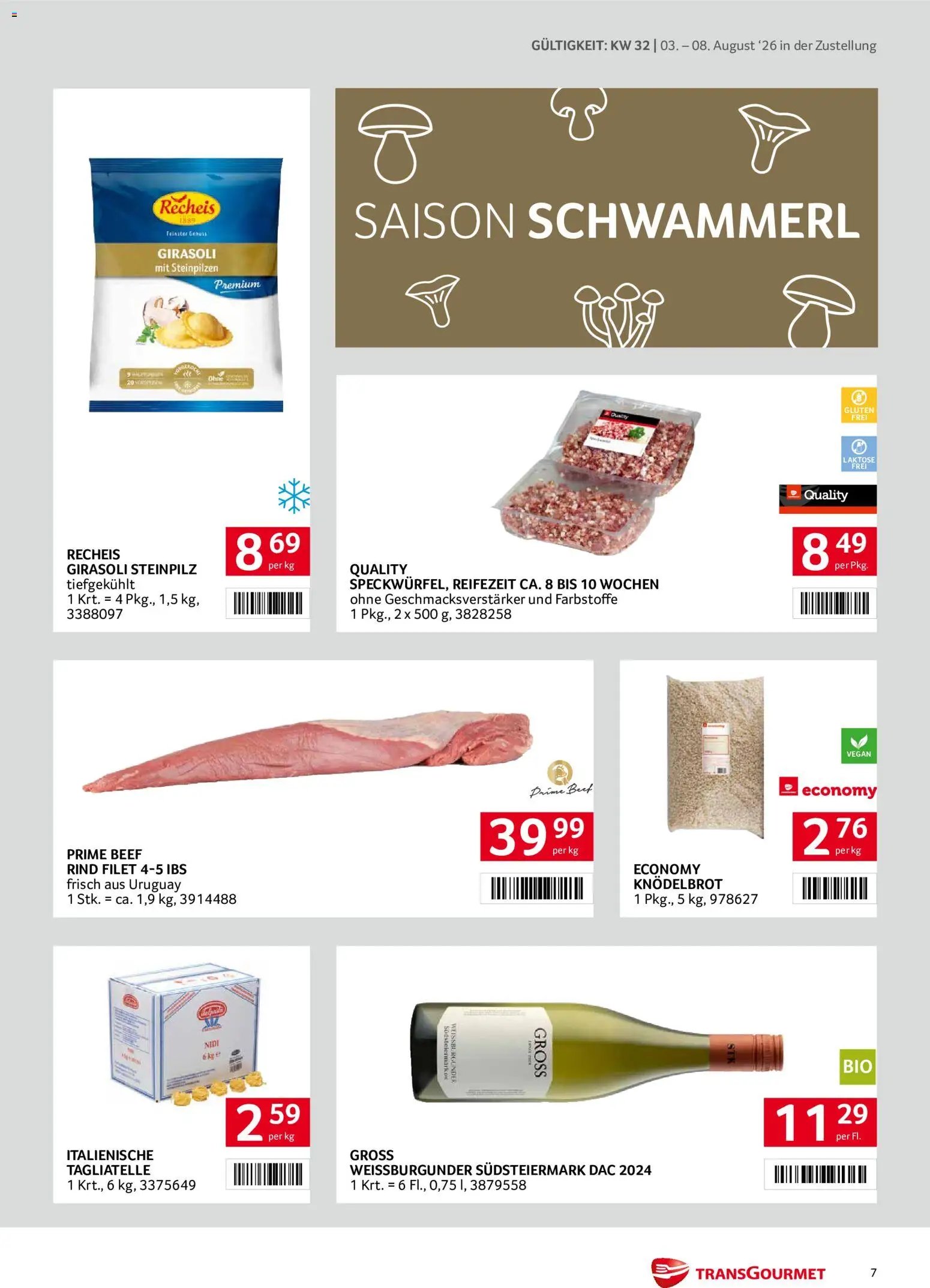Transgourmet Zustellaktion