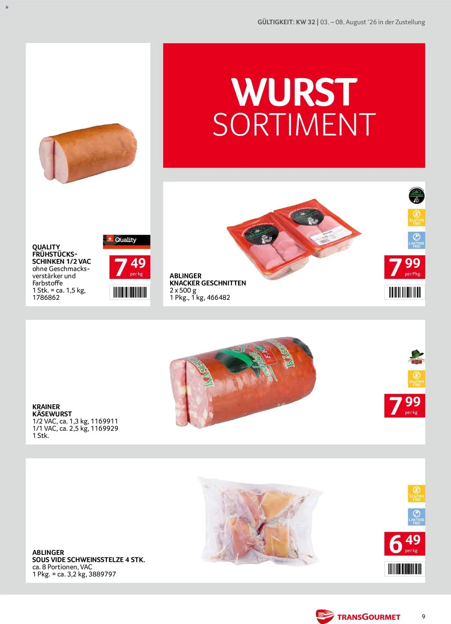 Transgourmet Zustellaktion
