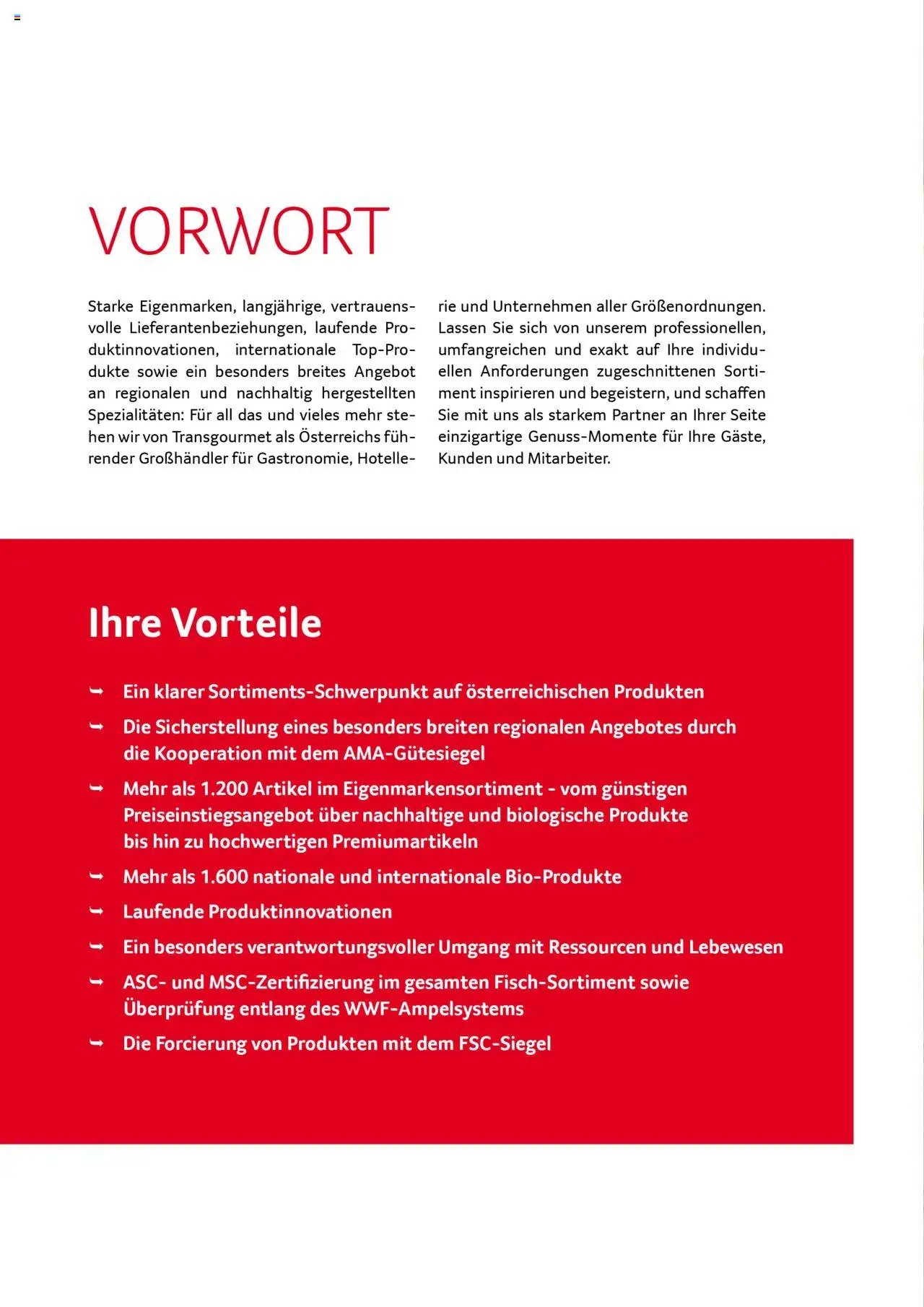Transgourmet Sortimentskompetenz