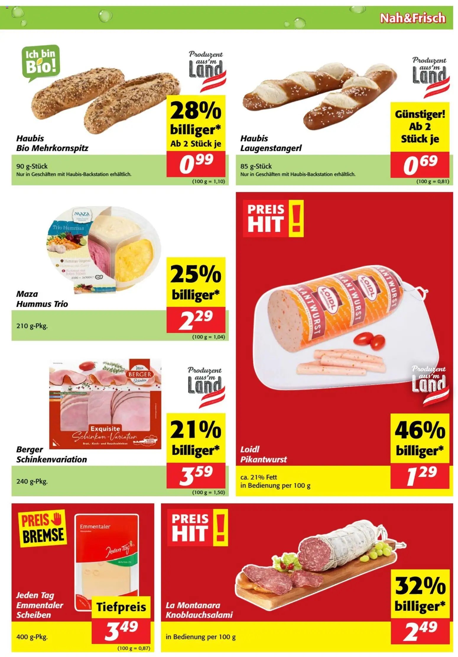 Nah und Frisch Flugblatt