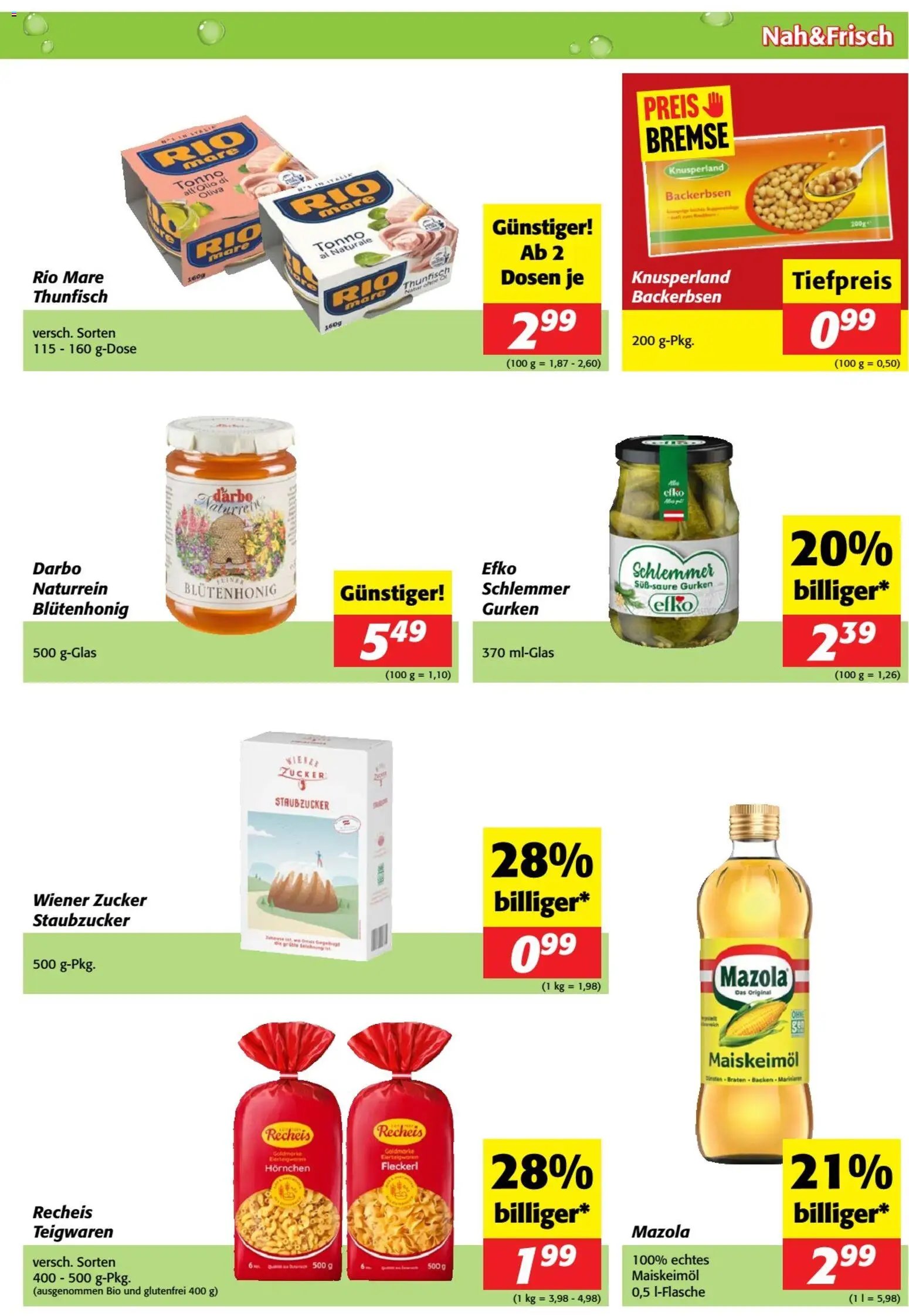 Nah und Frisch Flugblatt