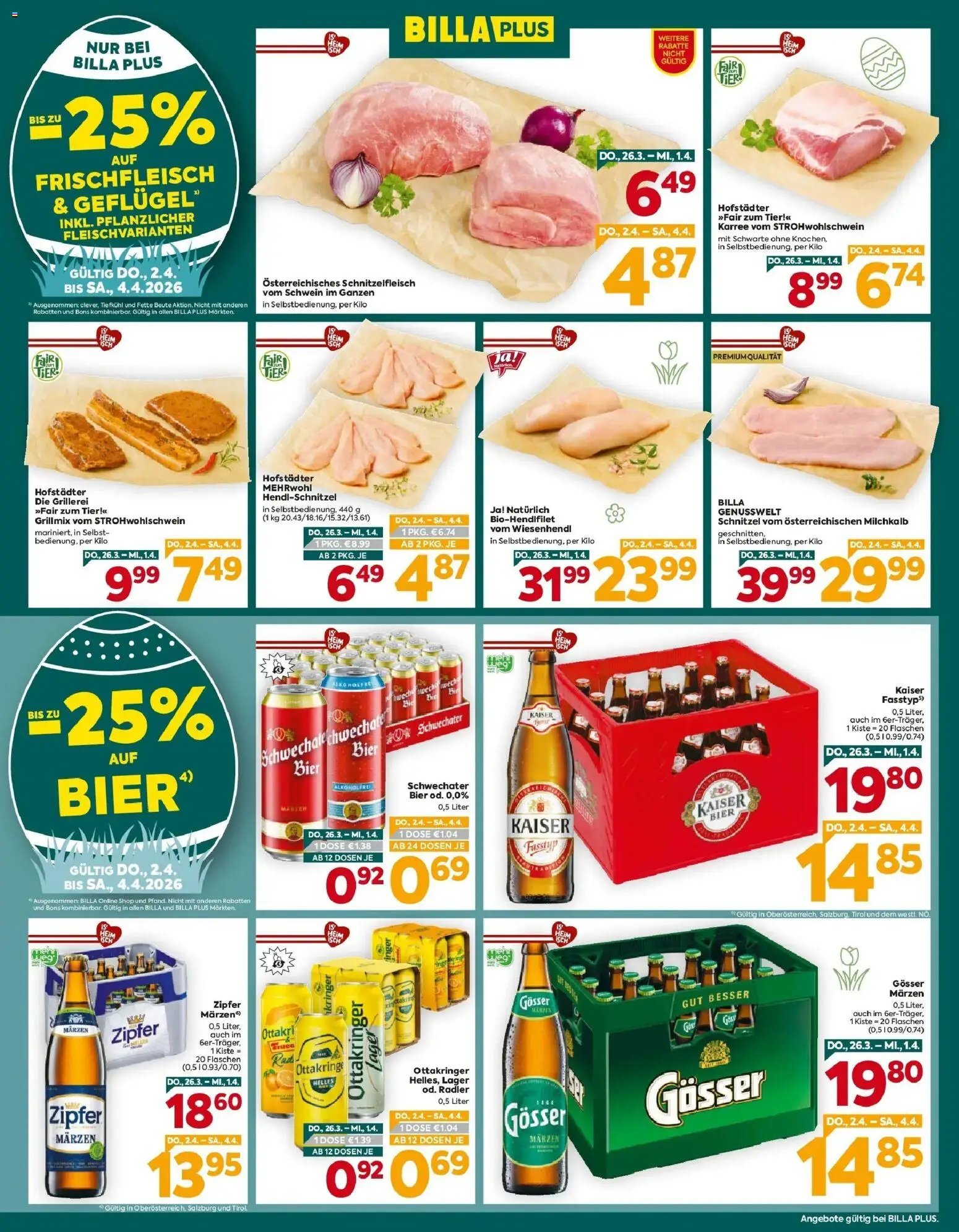 Billa Plus Flugblatt - Salzburg