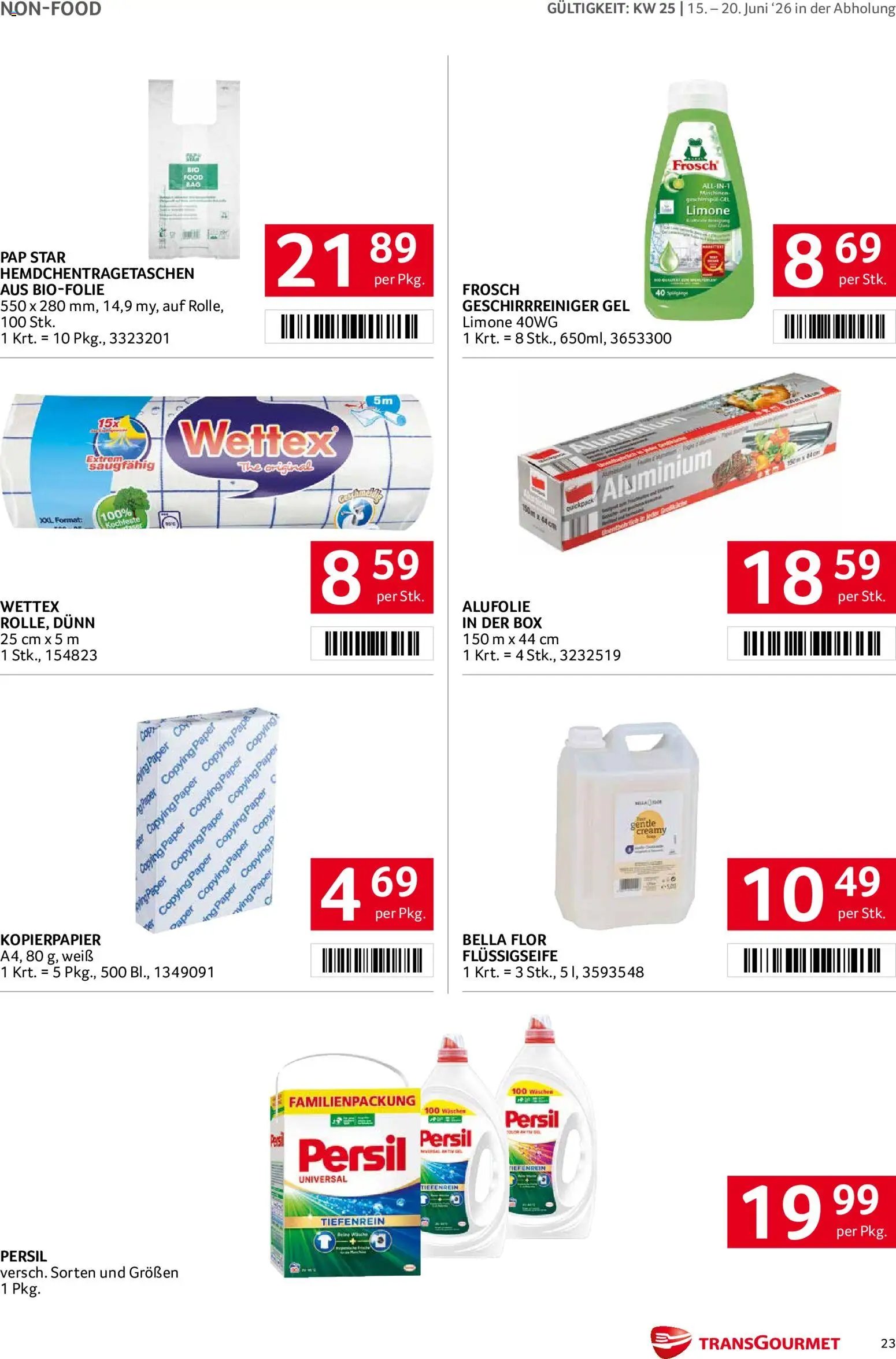 Transgourmet Flugblatt