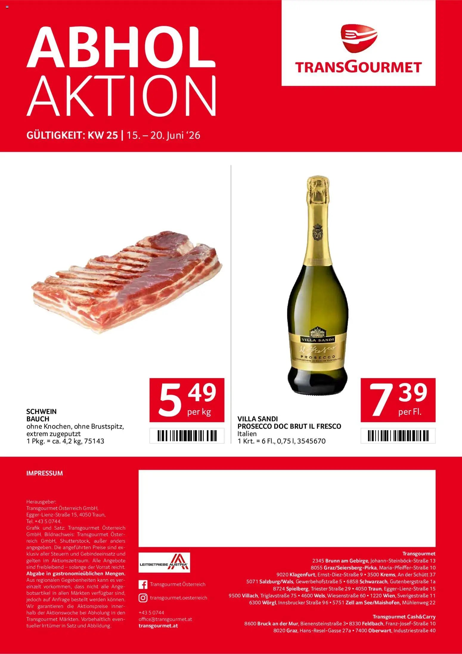 Transgourmet Flugblatt