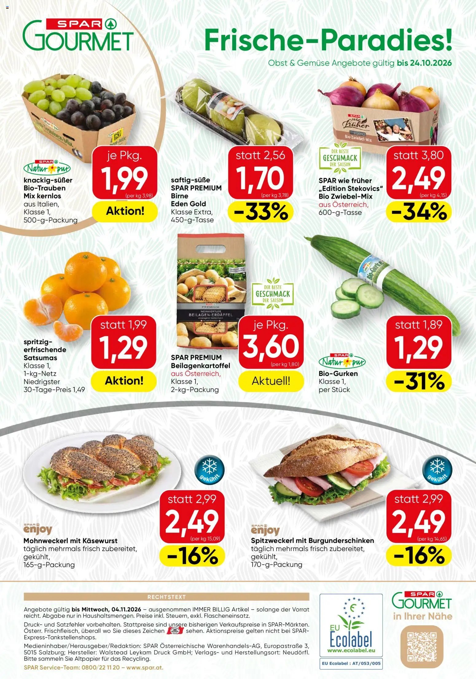SPAR Gourmet Flugblatt