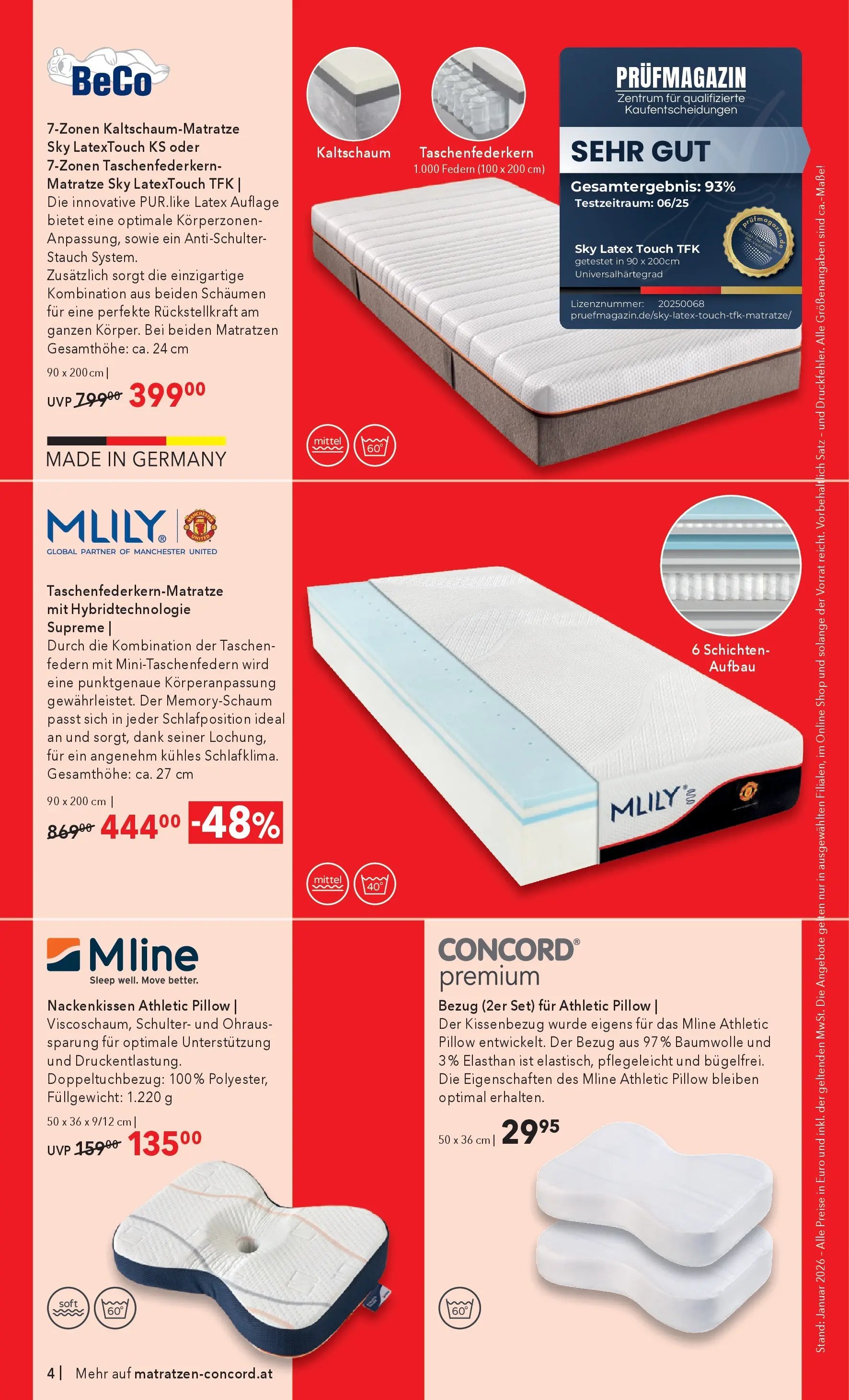 Matratzen Concord Neulengbach