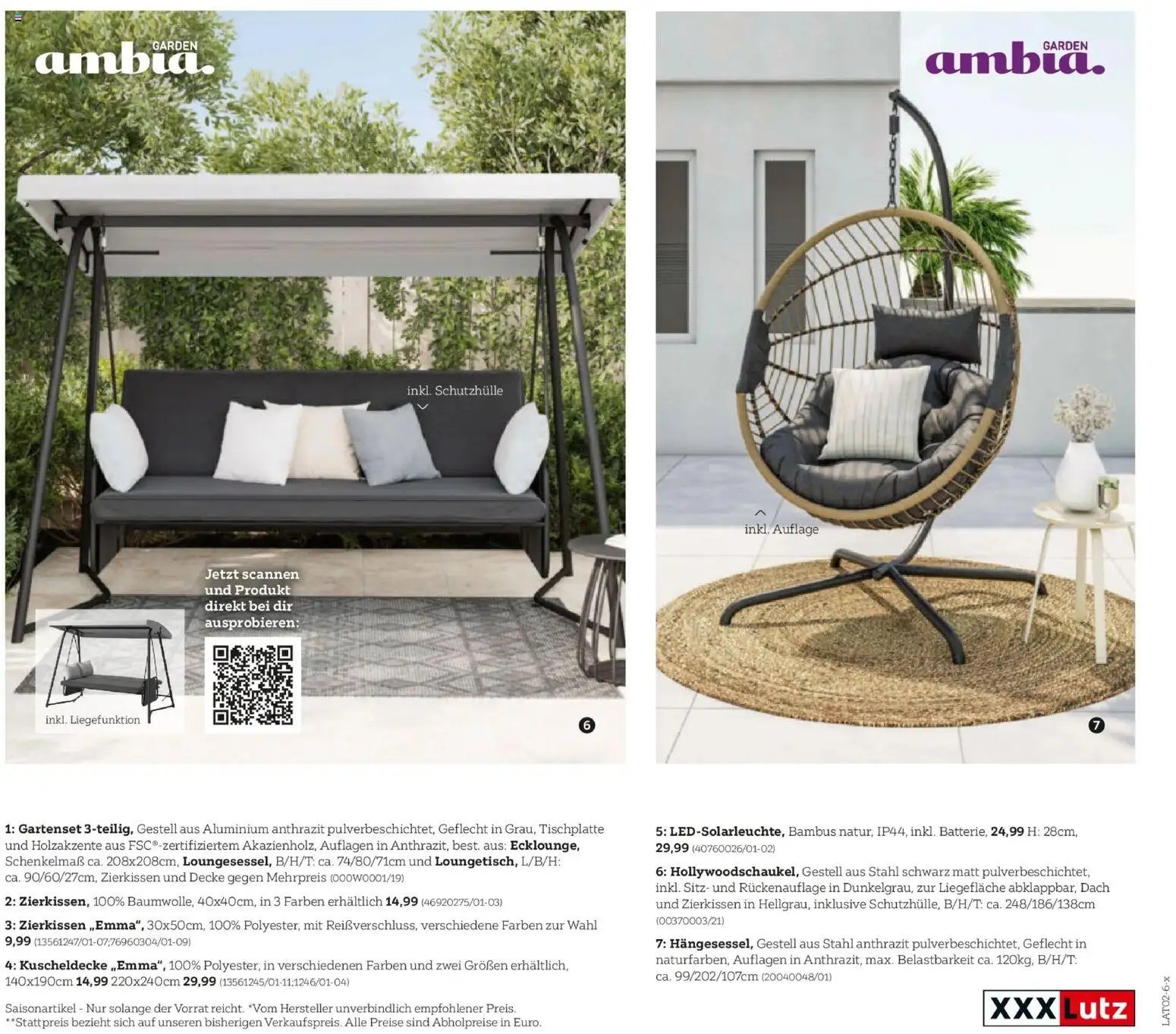 XXXLutz Gartenkatalog