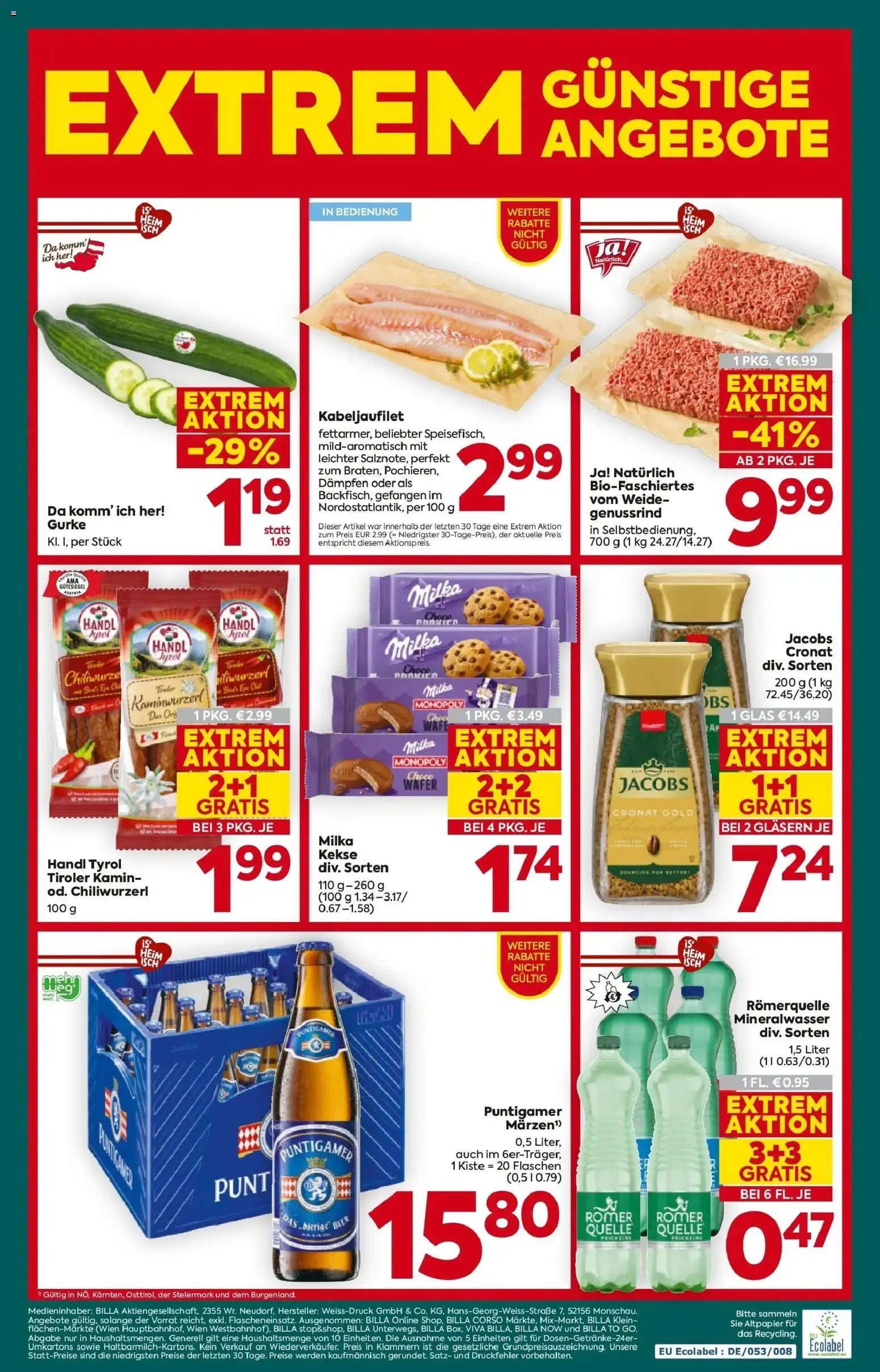 Billa Plus Flugblatt - Steiermark