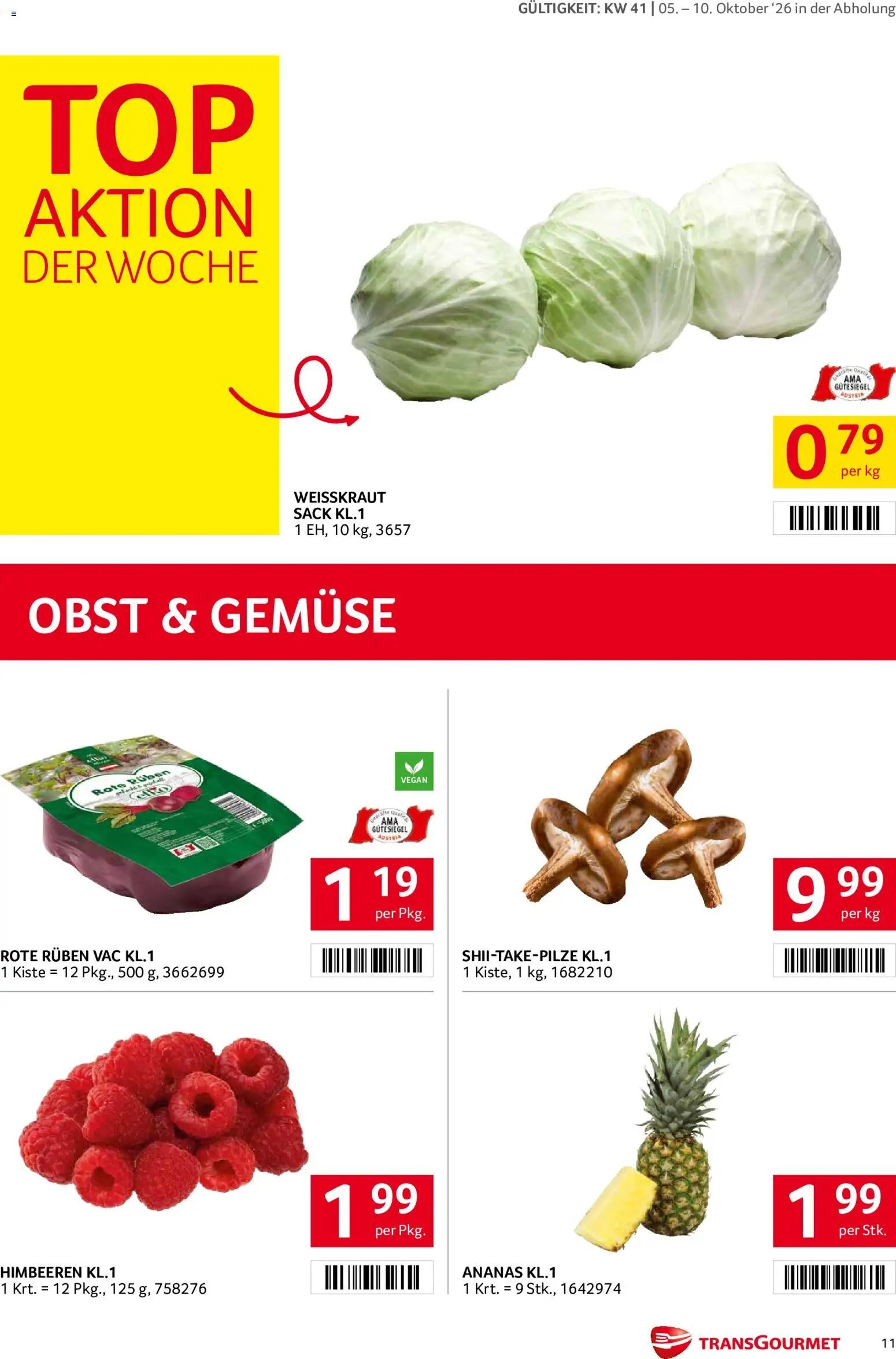Transgourmet Flugblatt