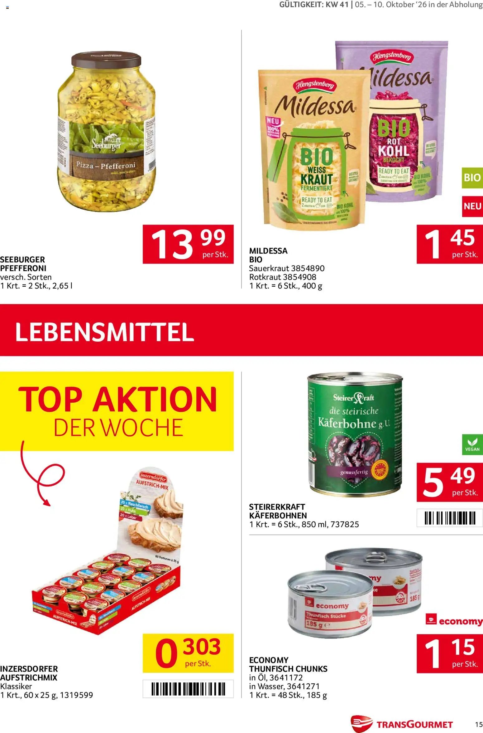 Transgourmet Flugblatt