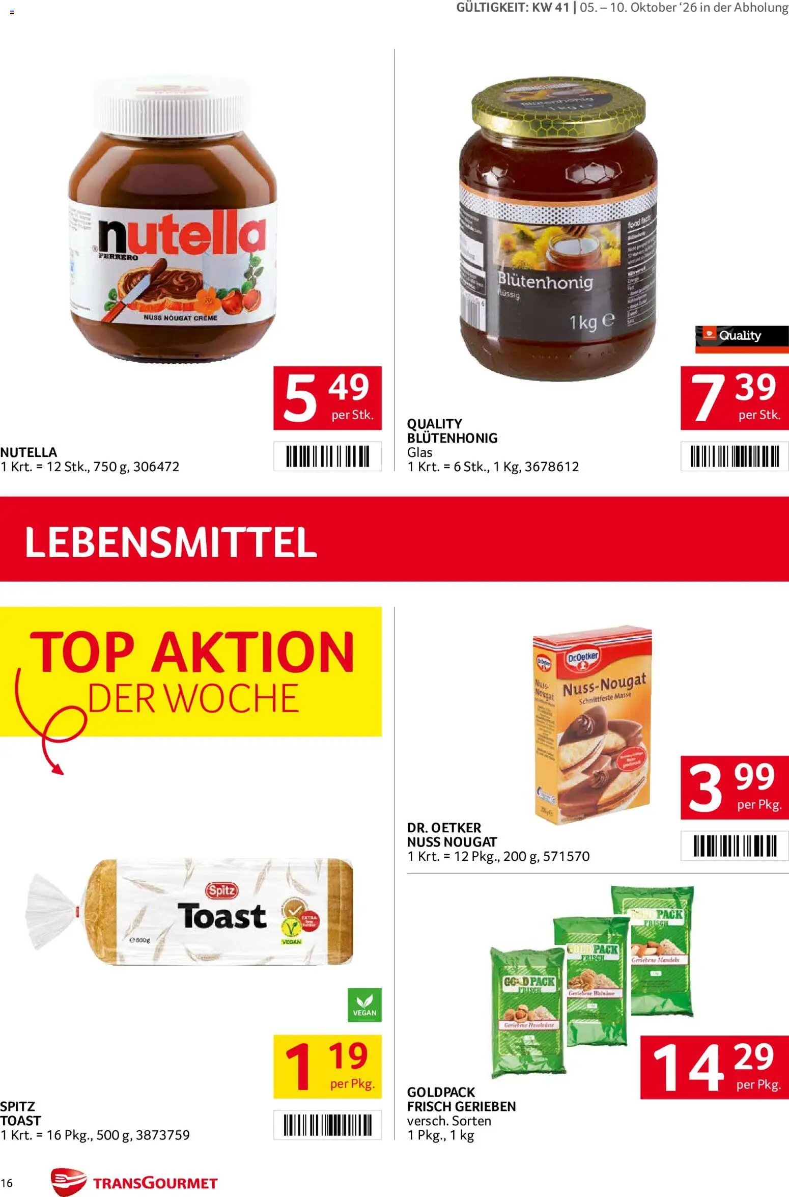 Transgourmet Flugblatt