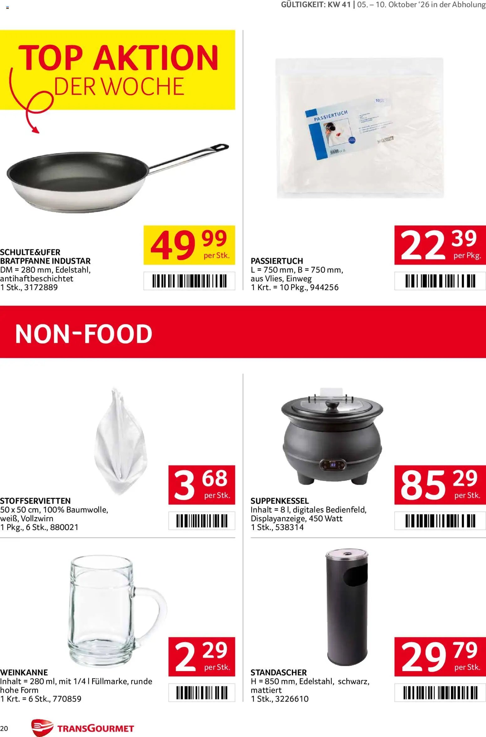 Transgourmet Flugblatt
