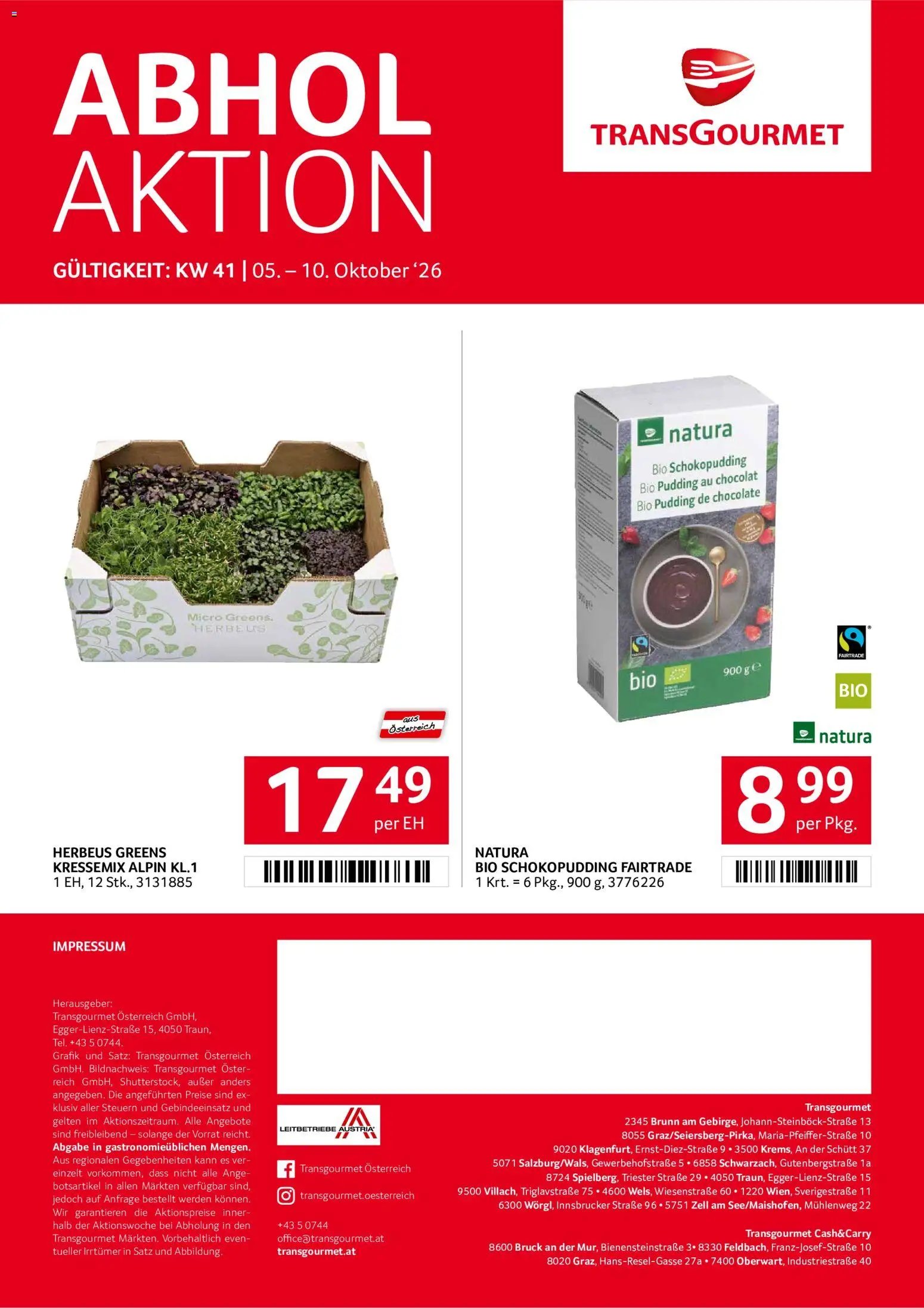 Transgourmet Flugblatt