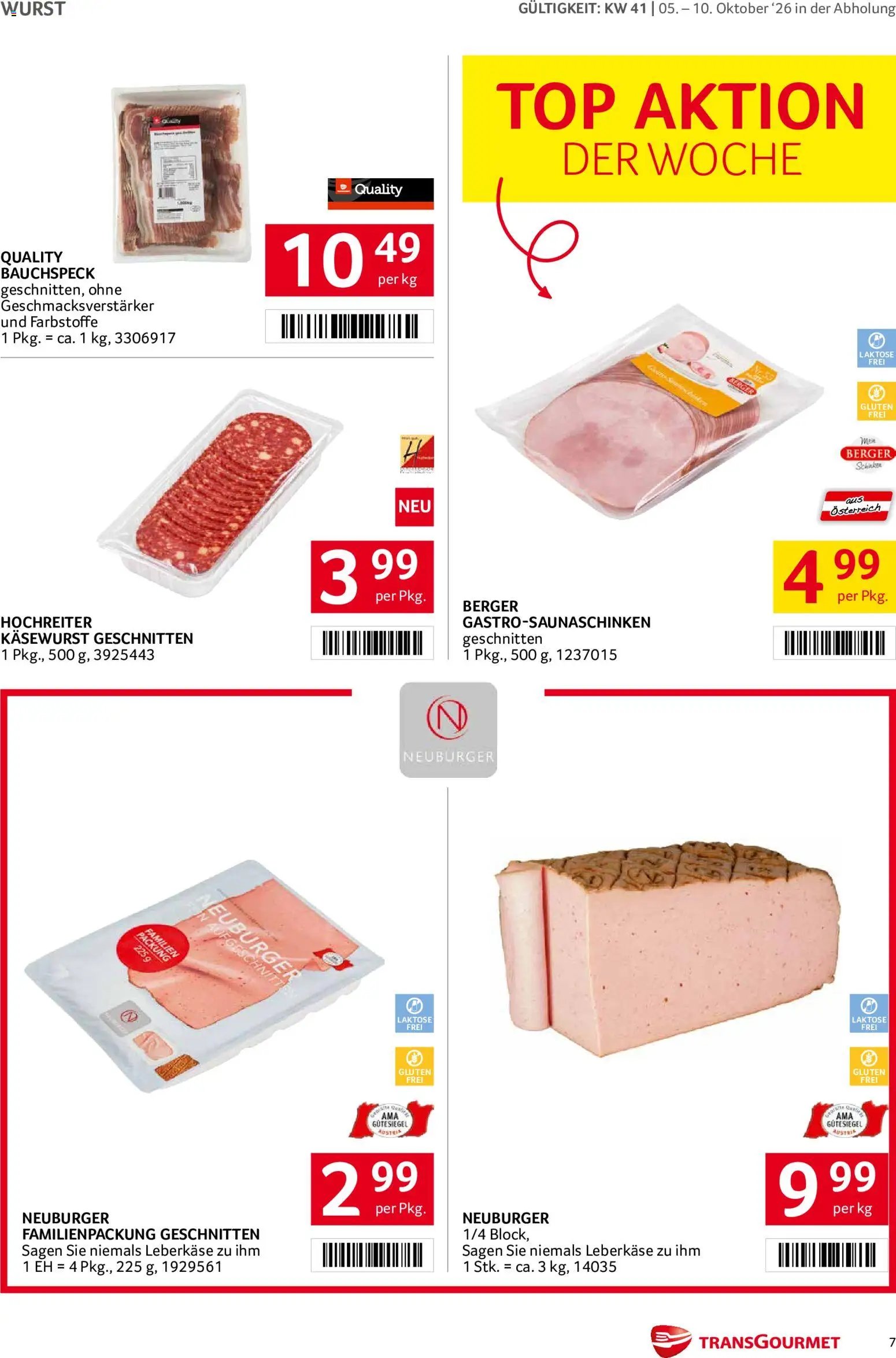 Transgourmet Flugblatt