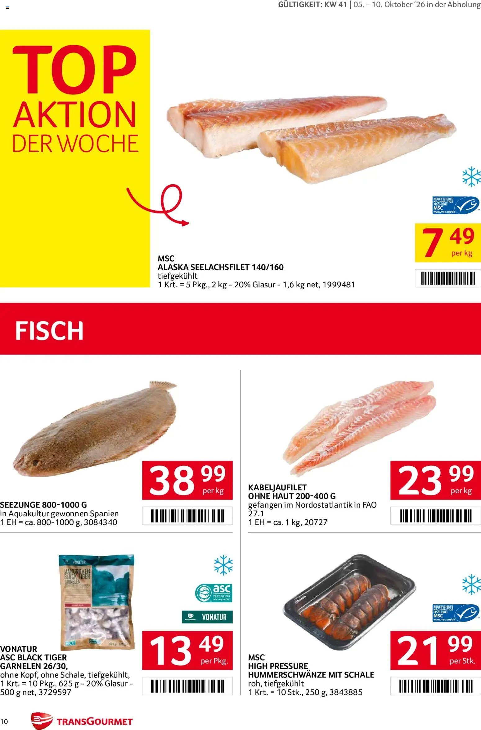 Transgourmet Flugblatt