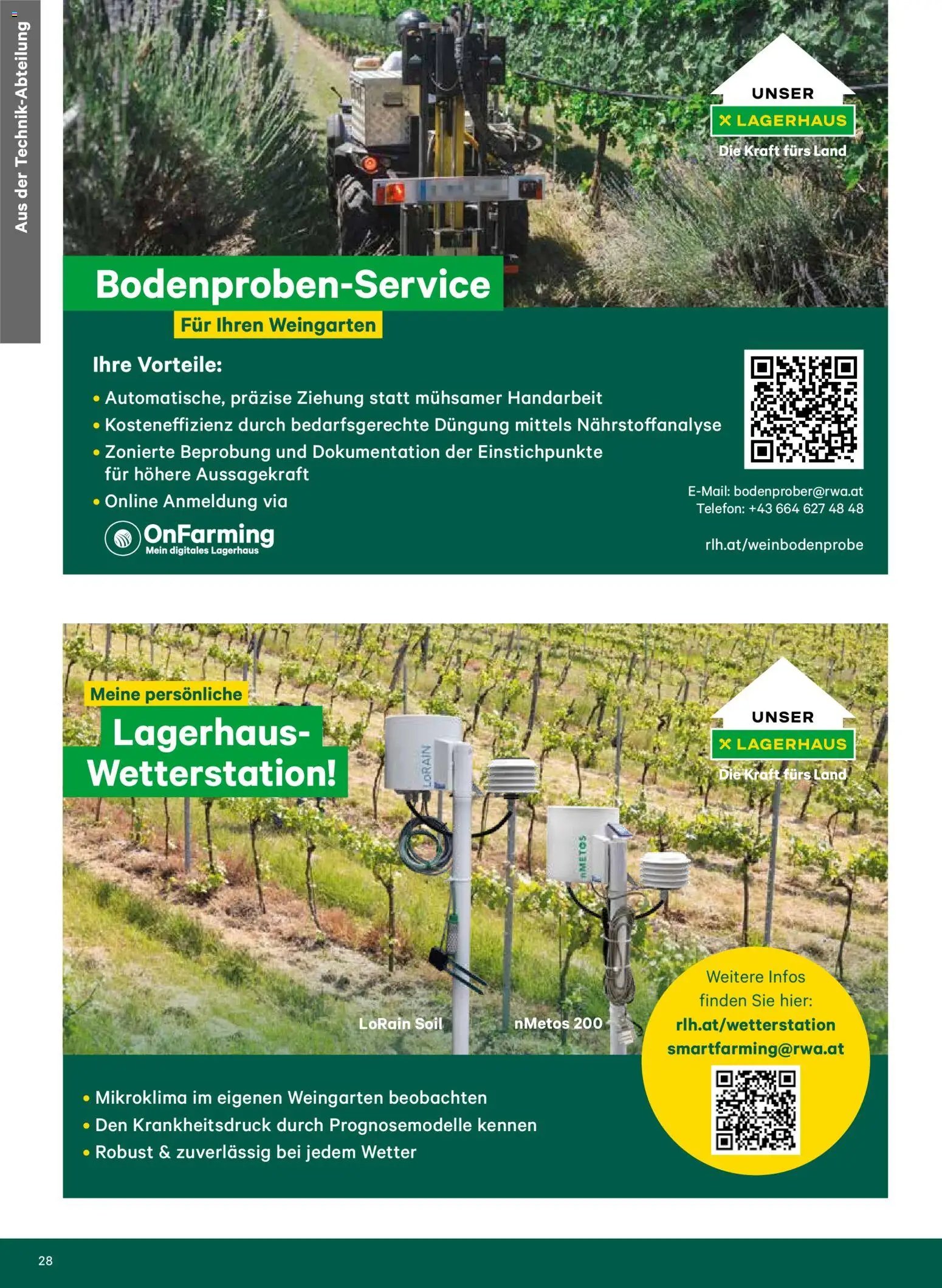Lagerhaus - Weingartenkatalog