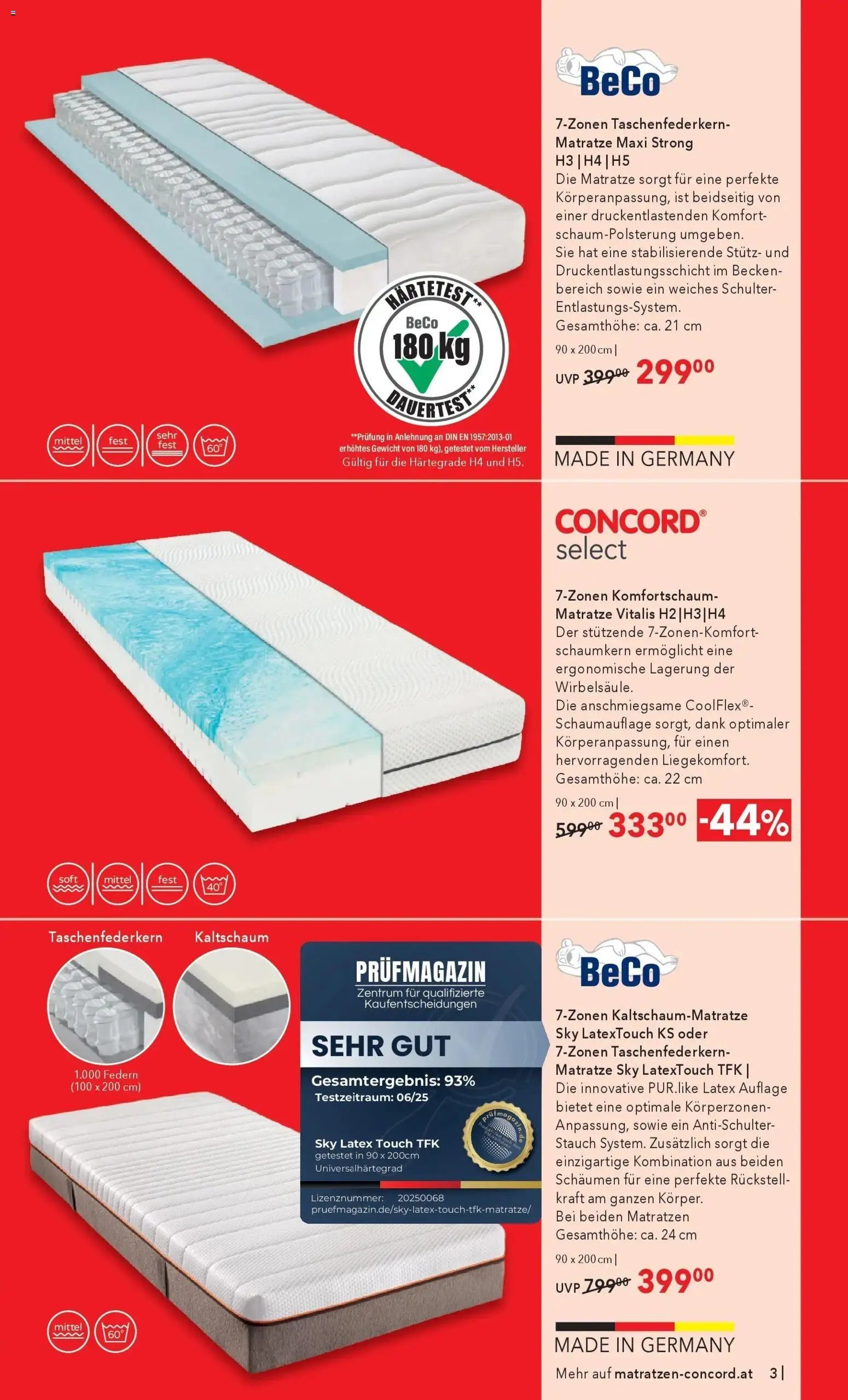 Matratzen Concord Innsbruck