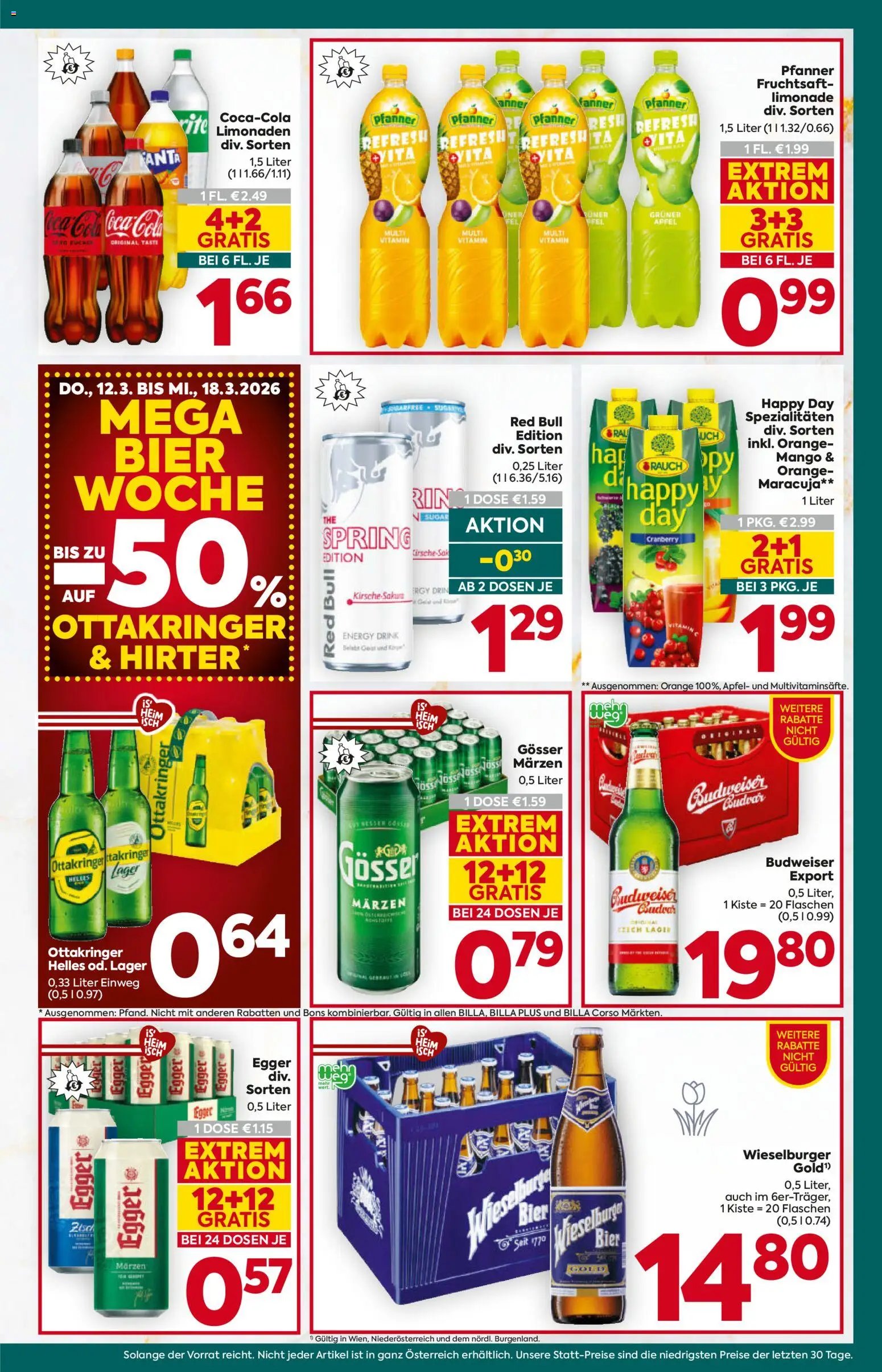 Billa Plus Flugblatt