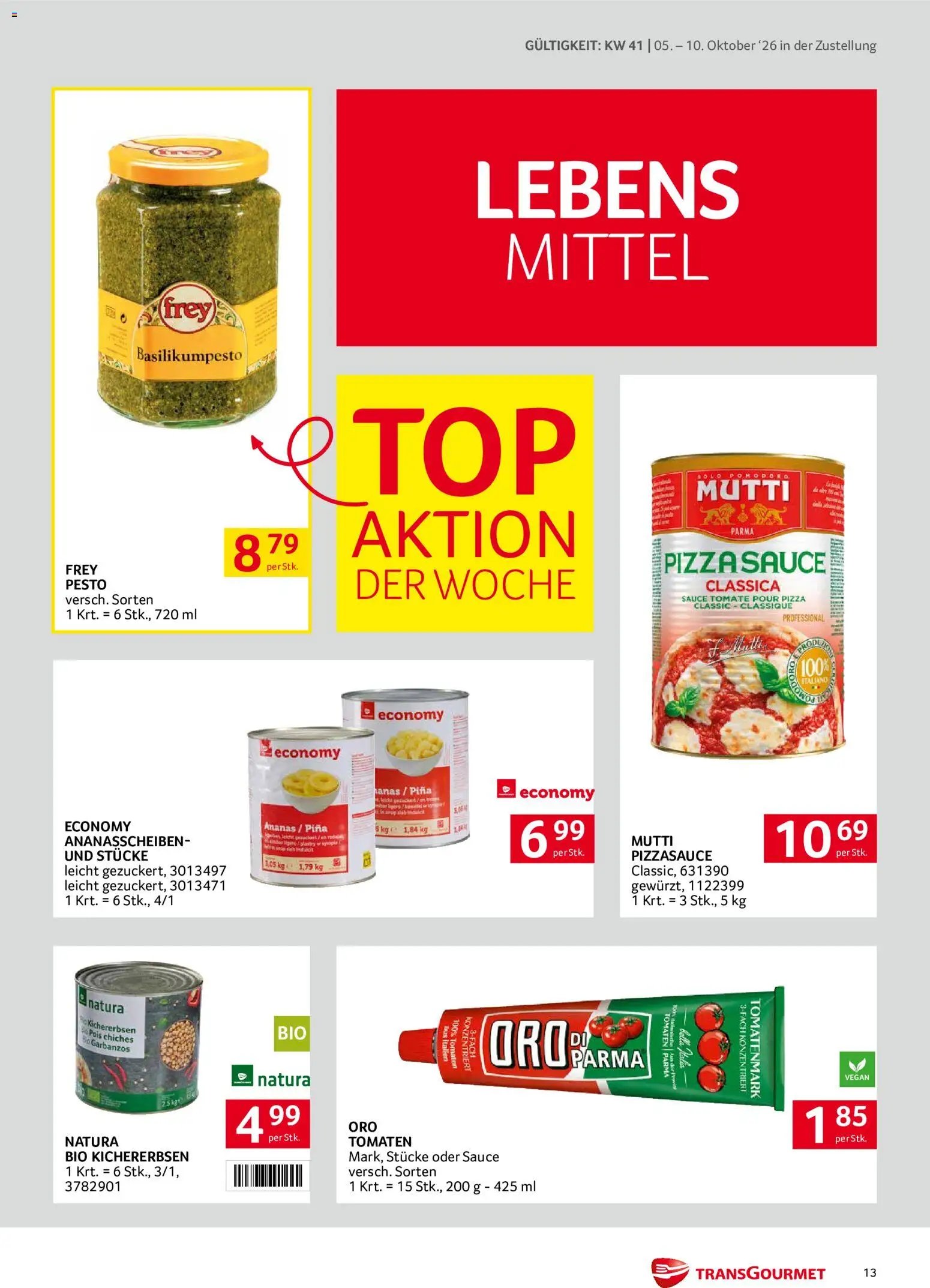 Transgourmet Zustellaktion