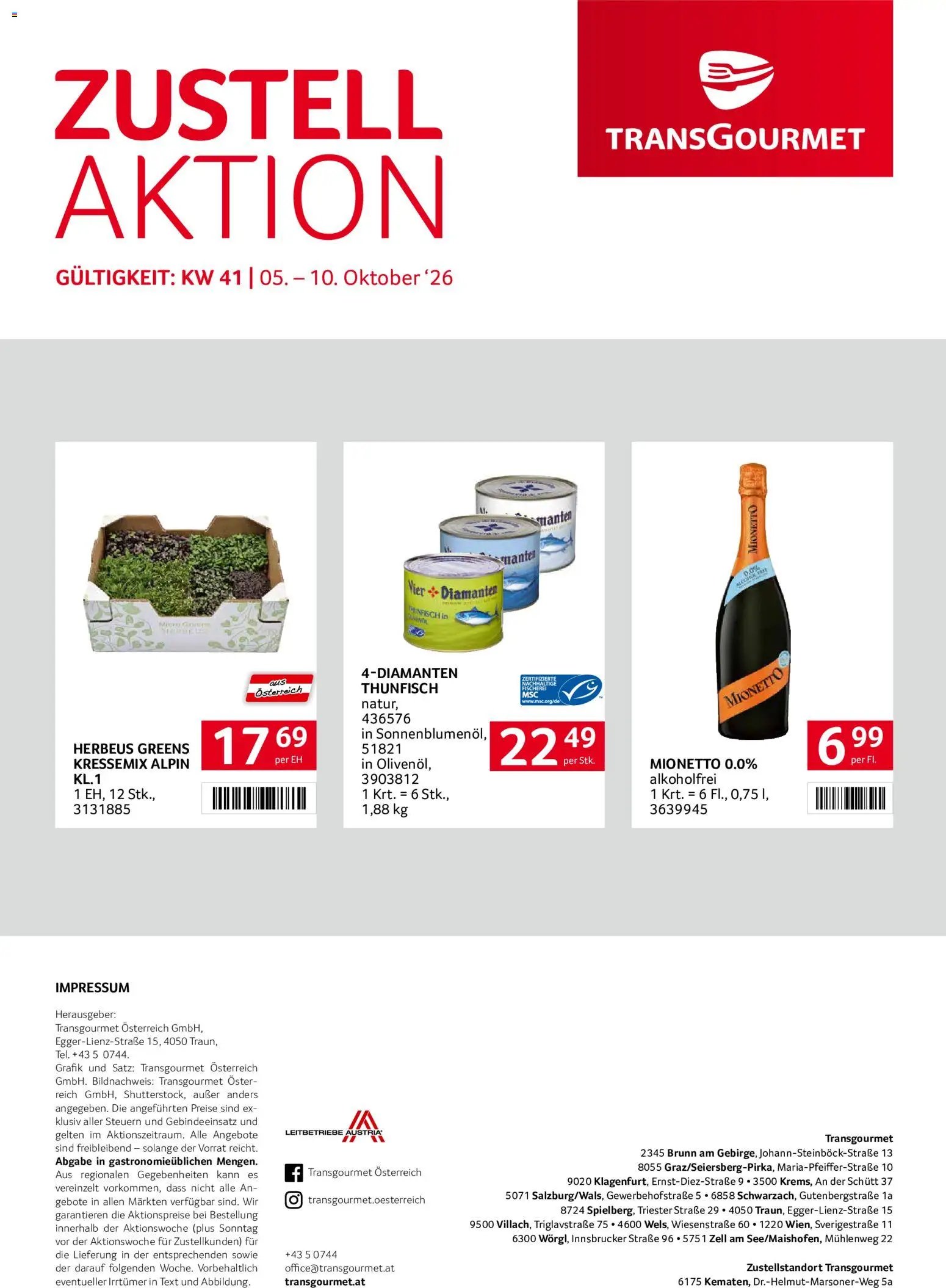 Transgourmet Zustellaktion