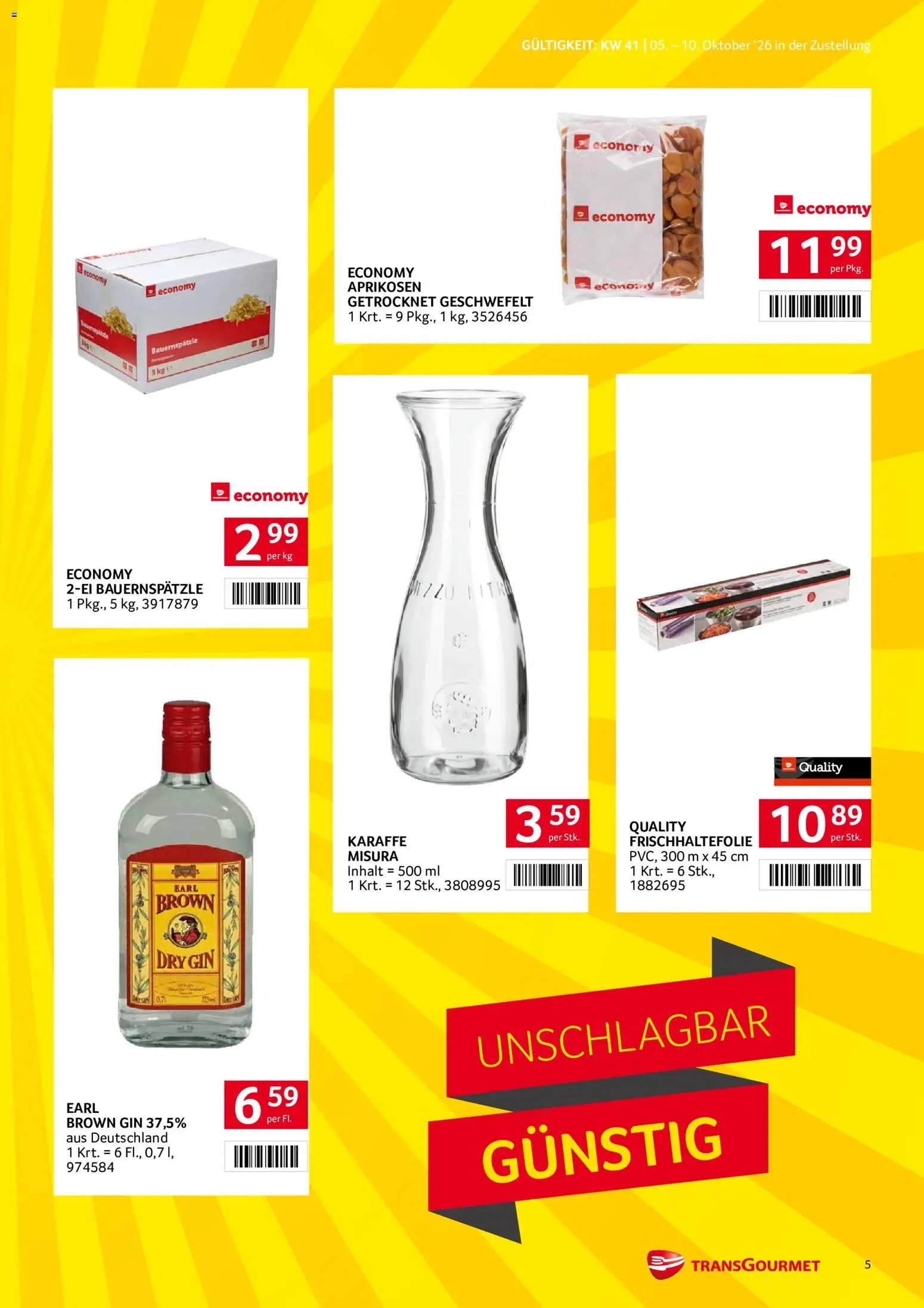 Transgourmet Zustellaktion