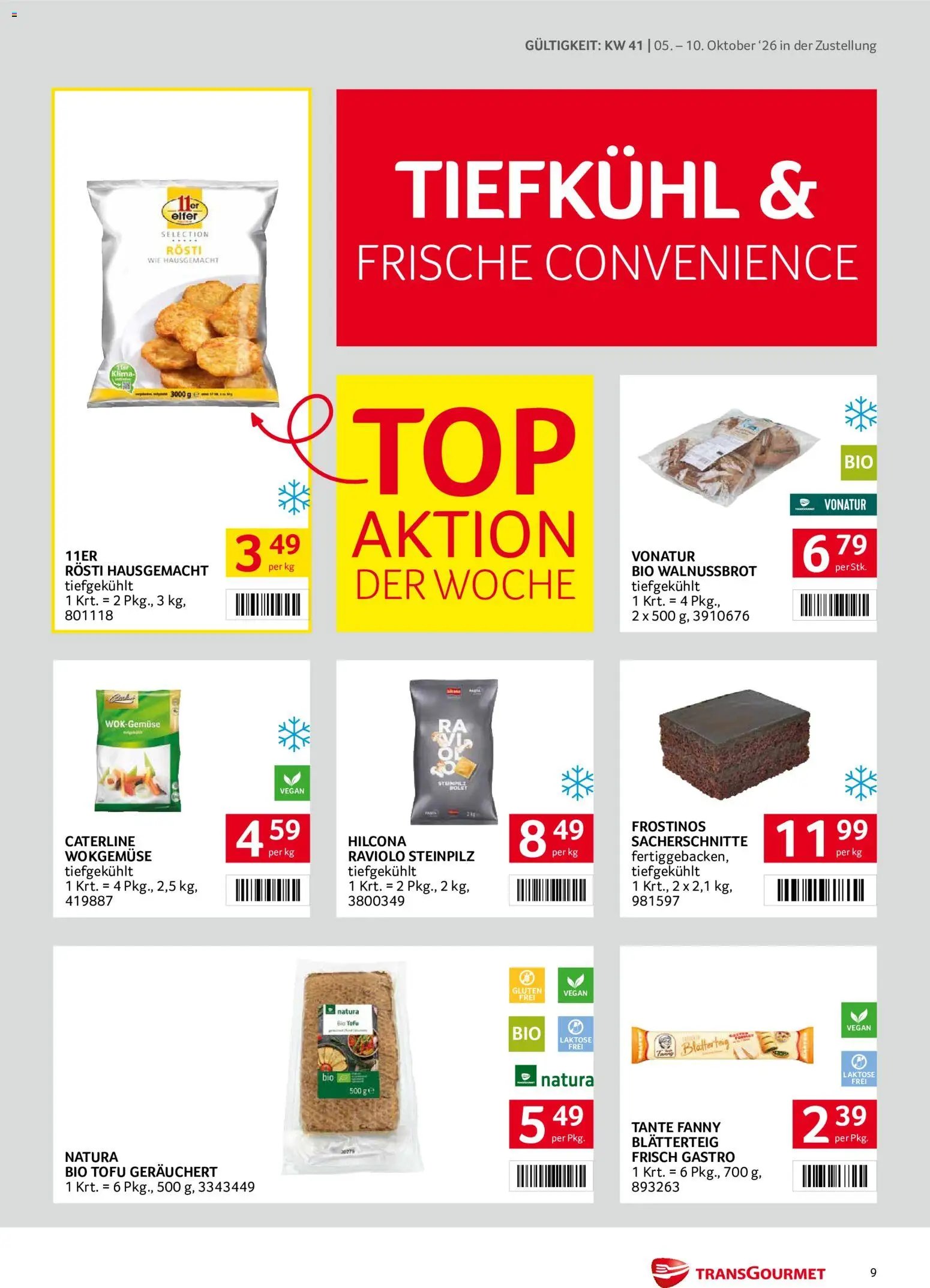 Transgourmet Zustellaktion