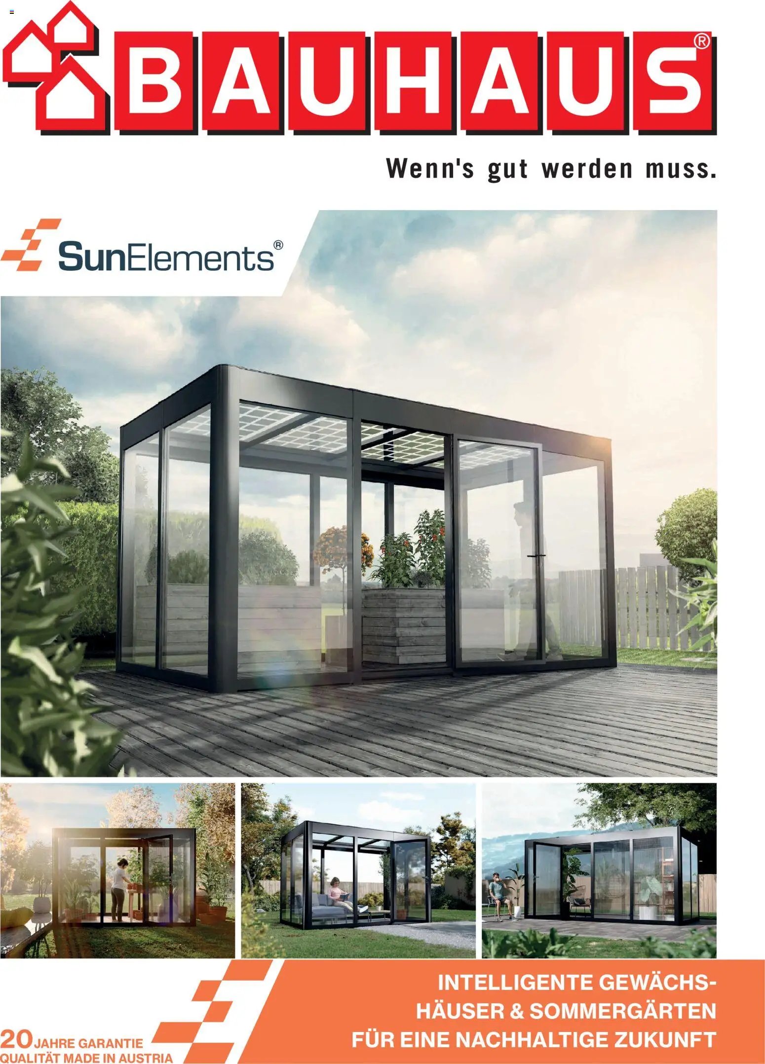 Bauhaus SunElements Gewächshäuser