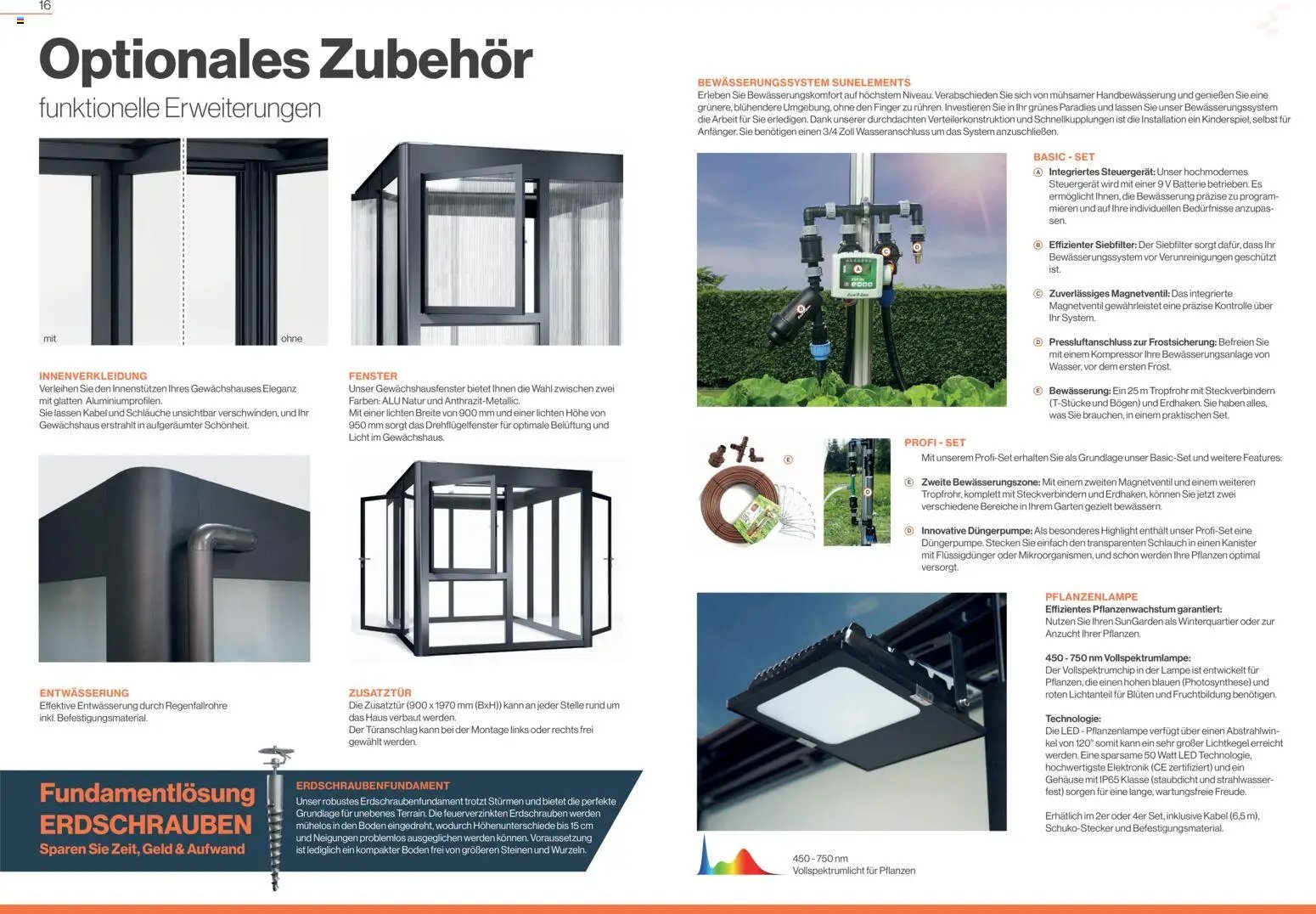 Bauhaus SunElements Gewächshäuser