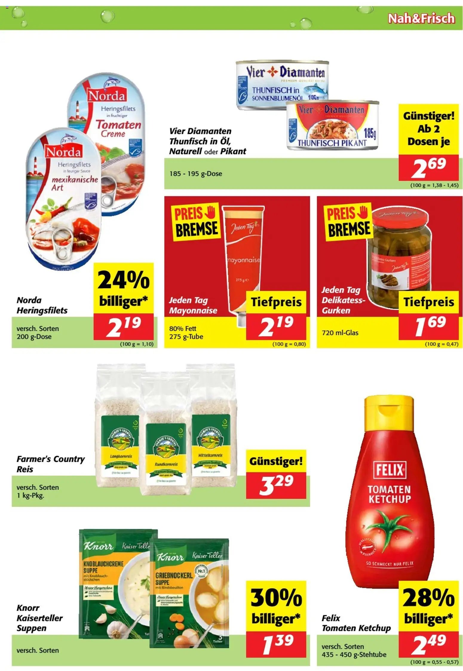 Nah und Frisch Flugblatt