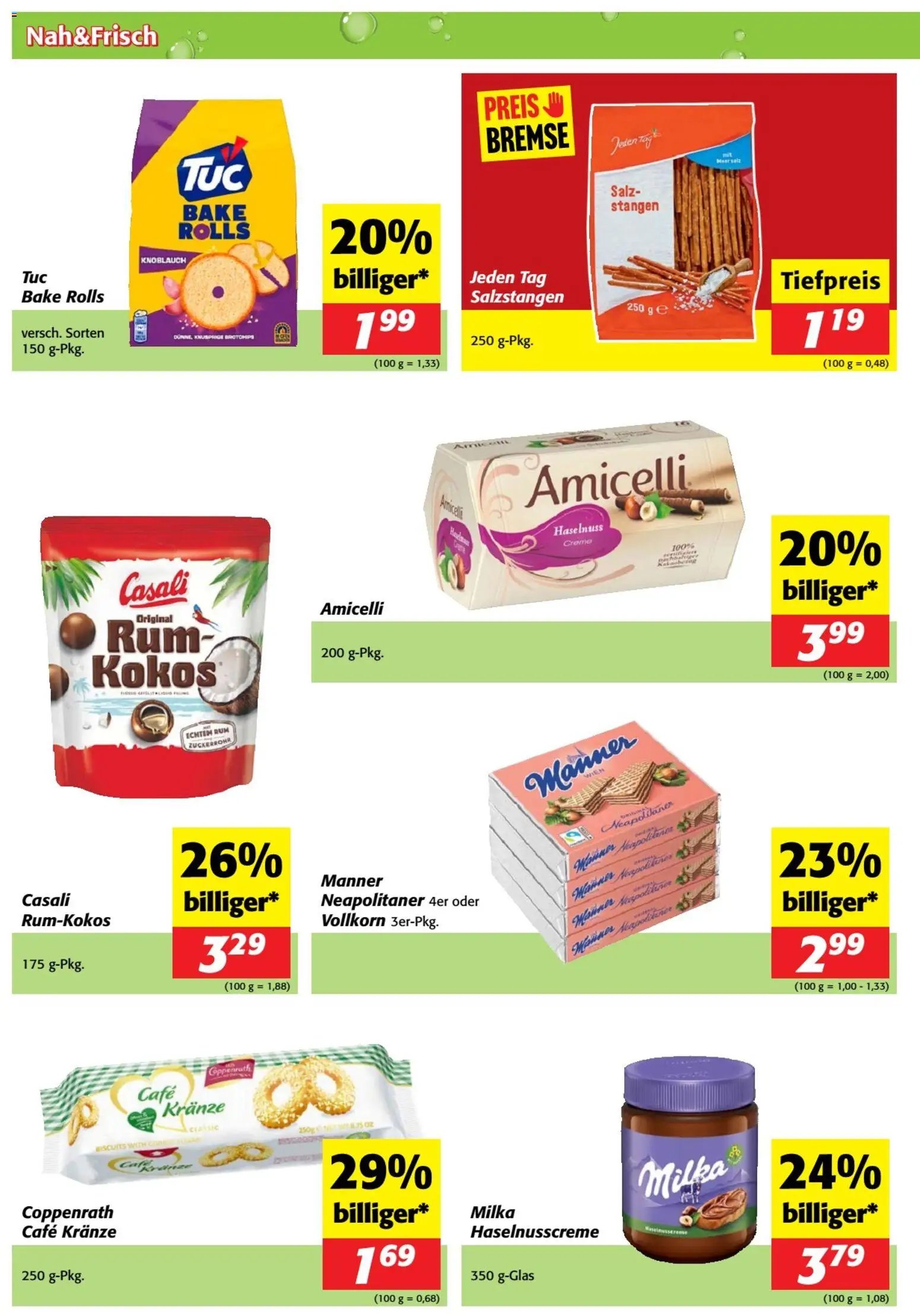 Nah und Frisch Flugblatt