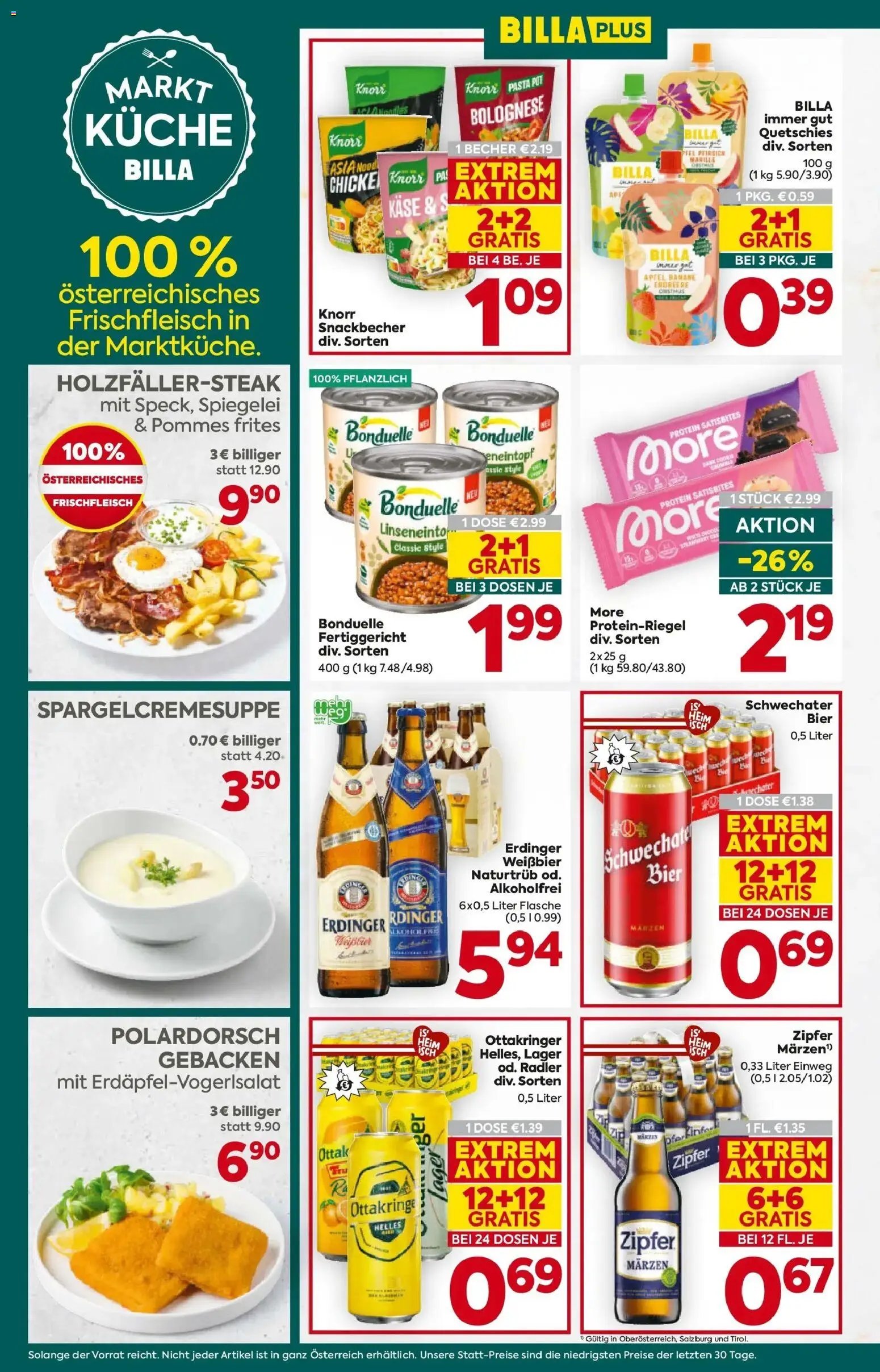 Billa Plus Flugblatt -Tirol