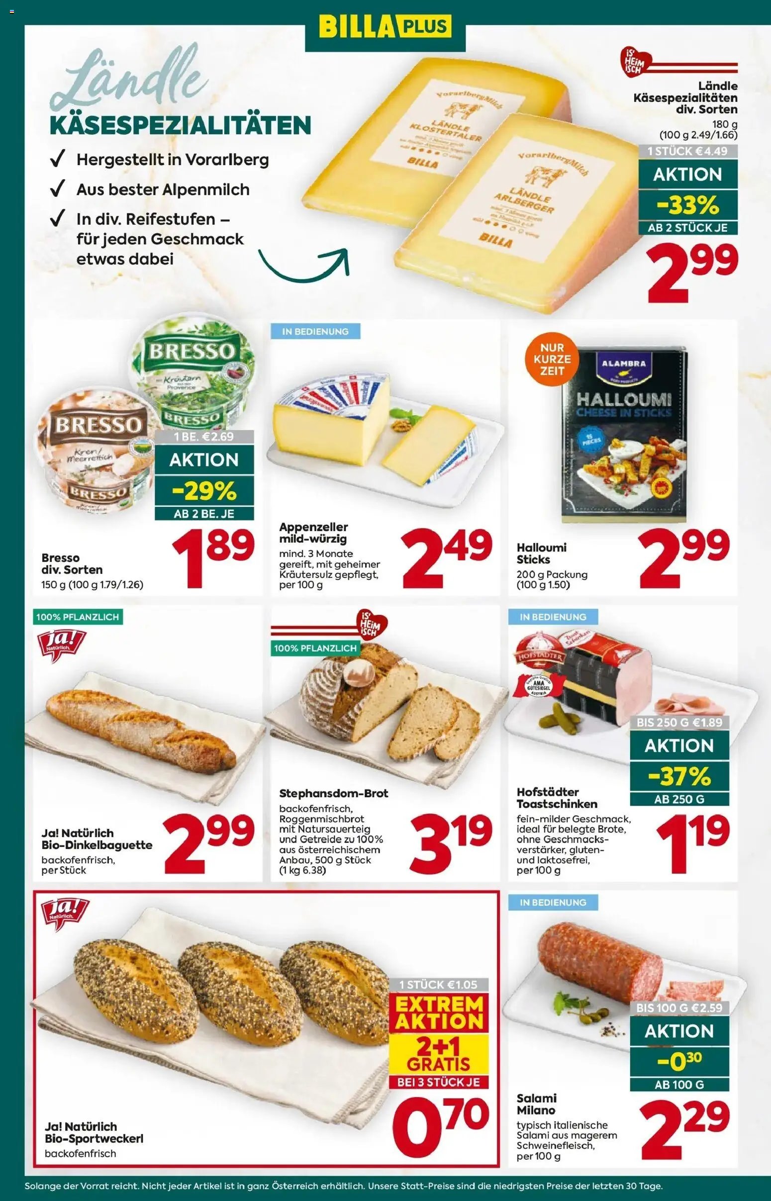 Billa Plus Flugblatt -Tirol