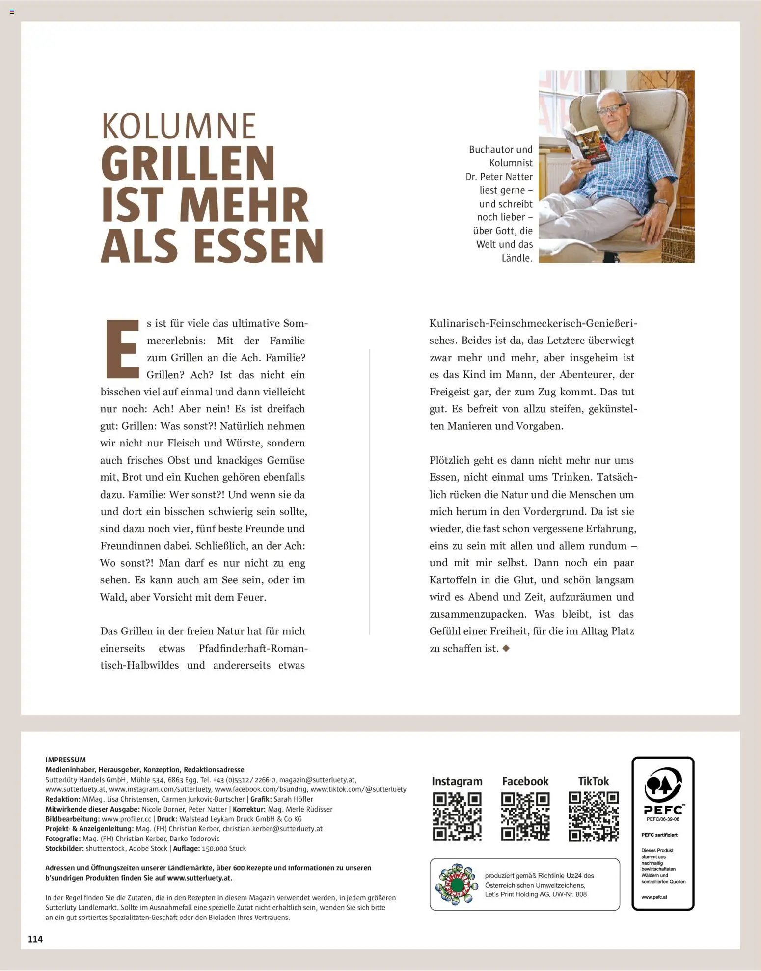 Sutterlüty B'sundrig Magazin