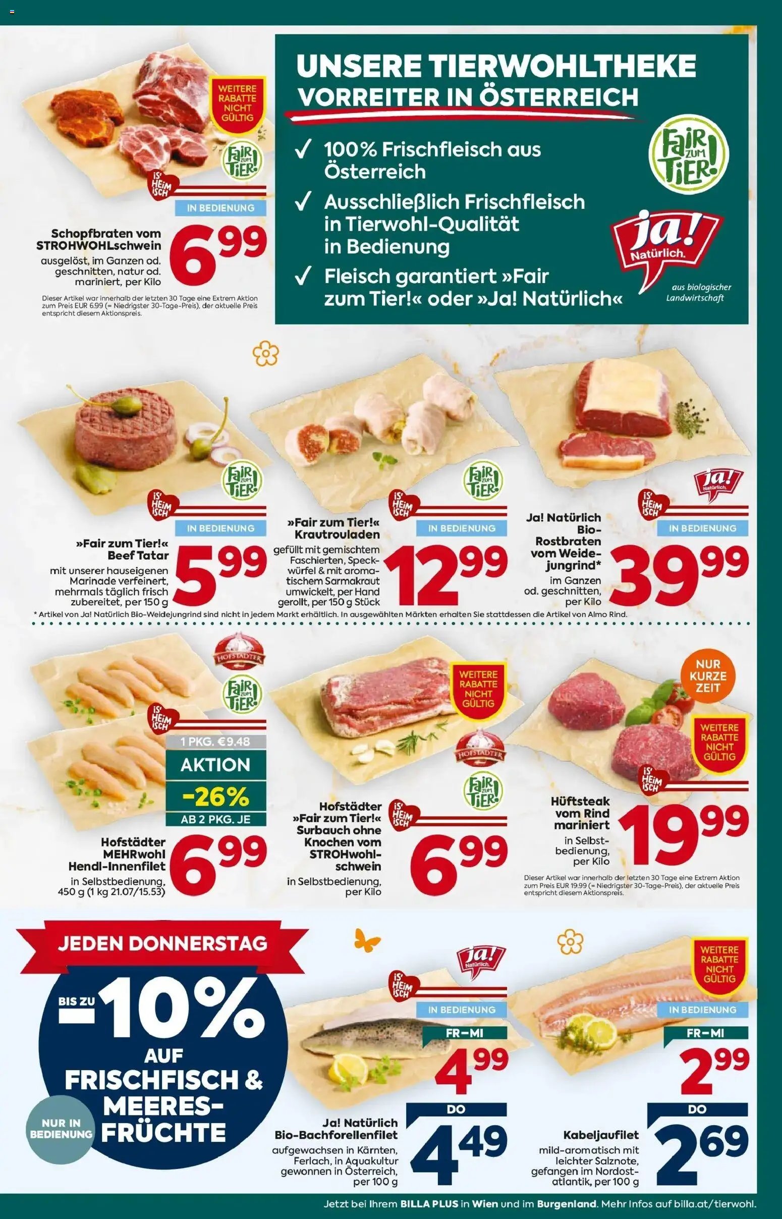 Billa Plus Flugblatt - Wien