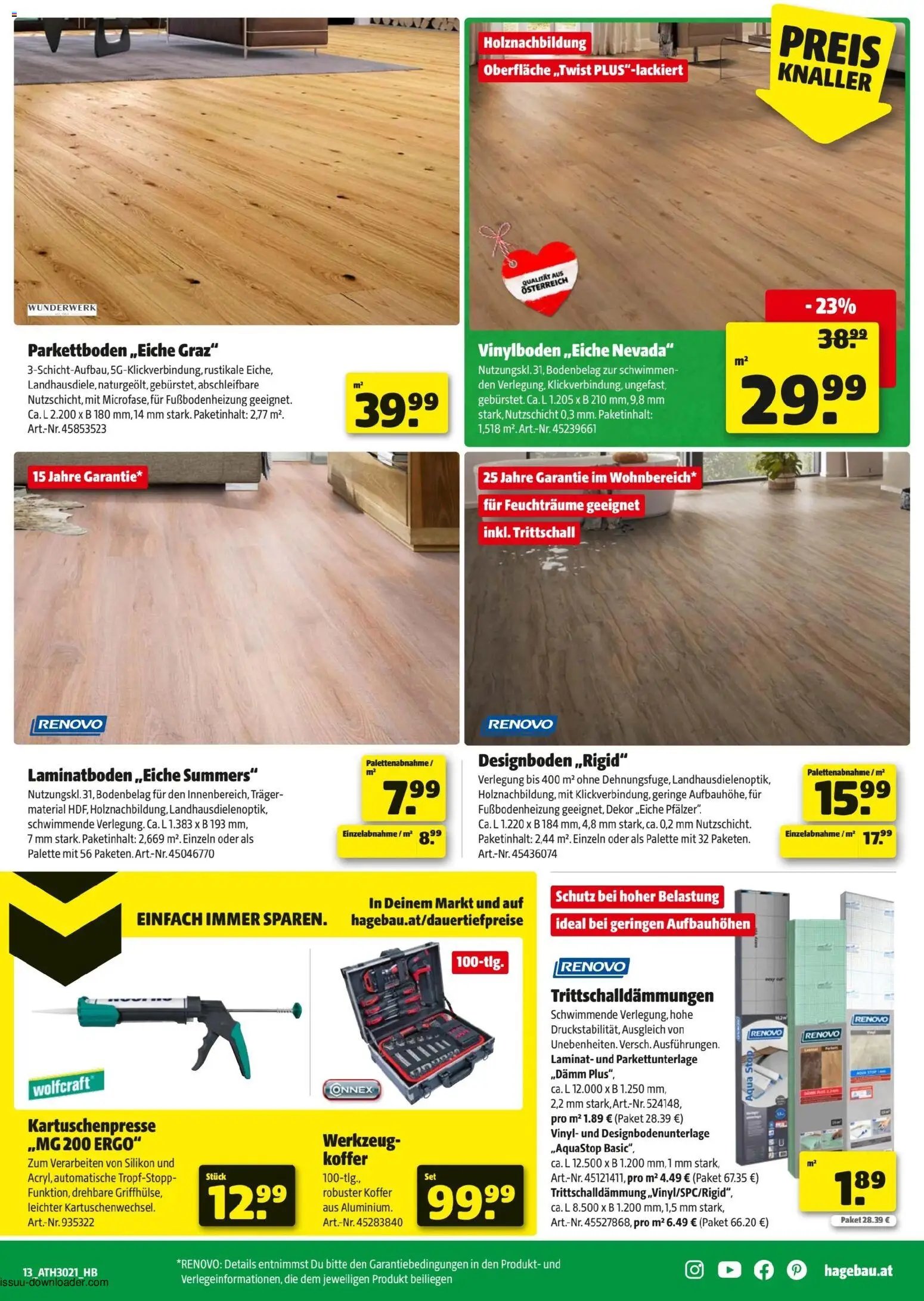 Hagebau Flugblatt