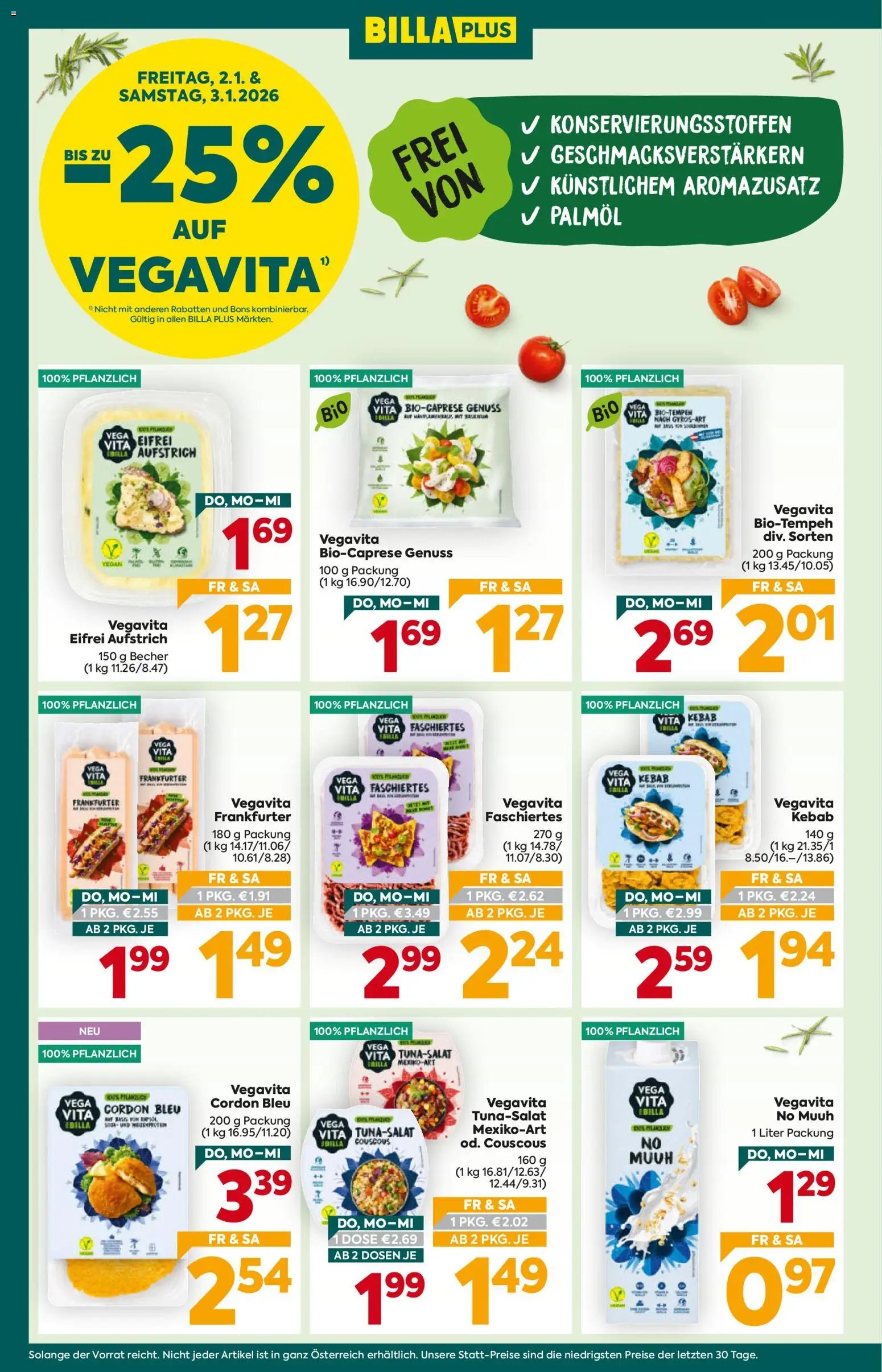 Billa Plus Flugblatt - Niederösterreich