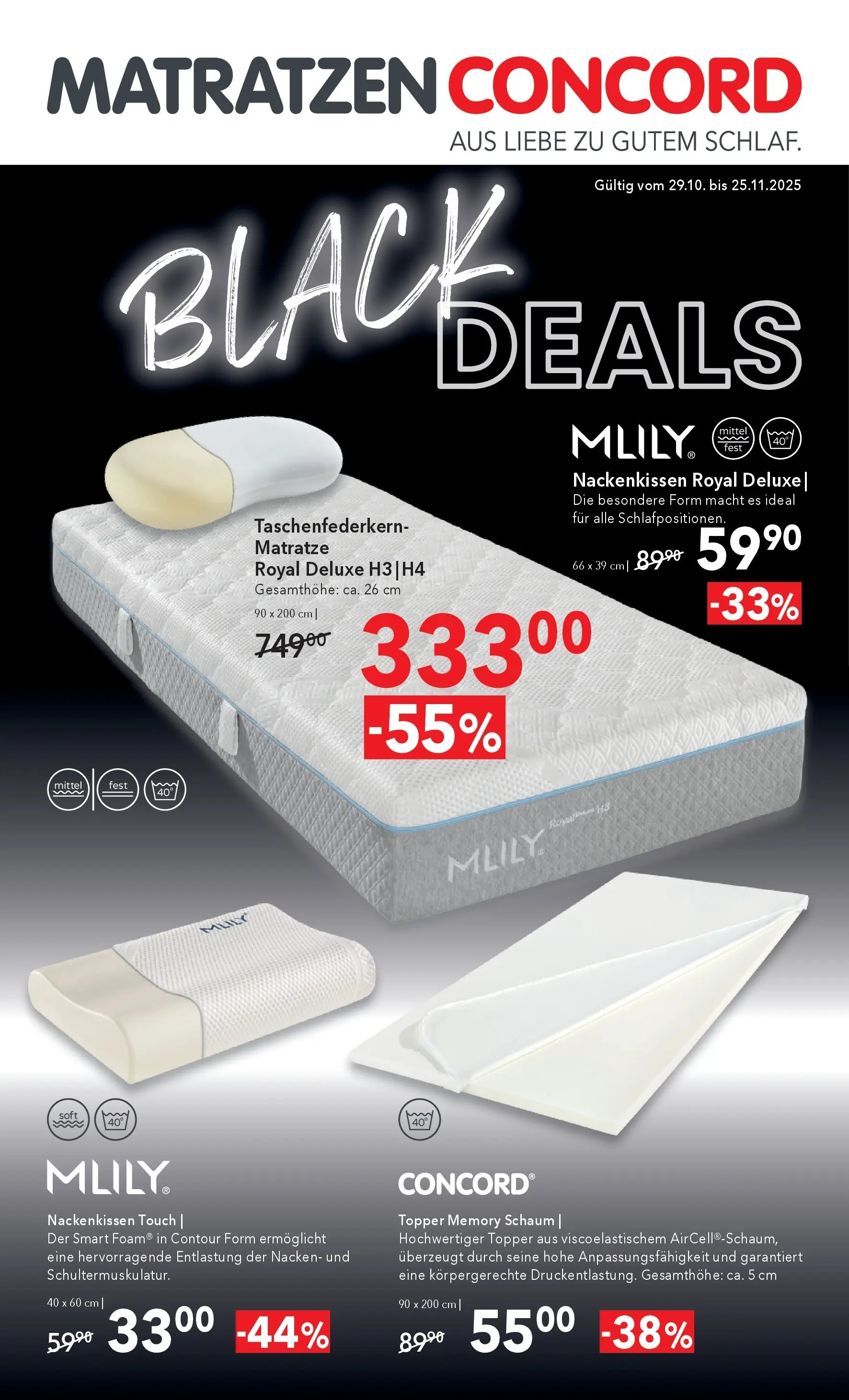 Matratzen Concord Black Deals - Fohnsdorf