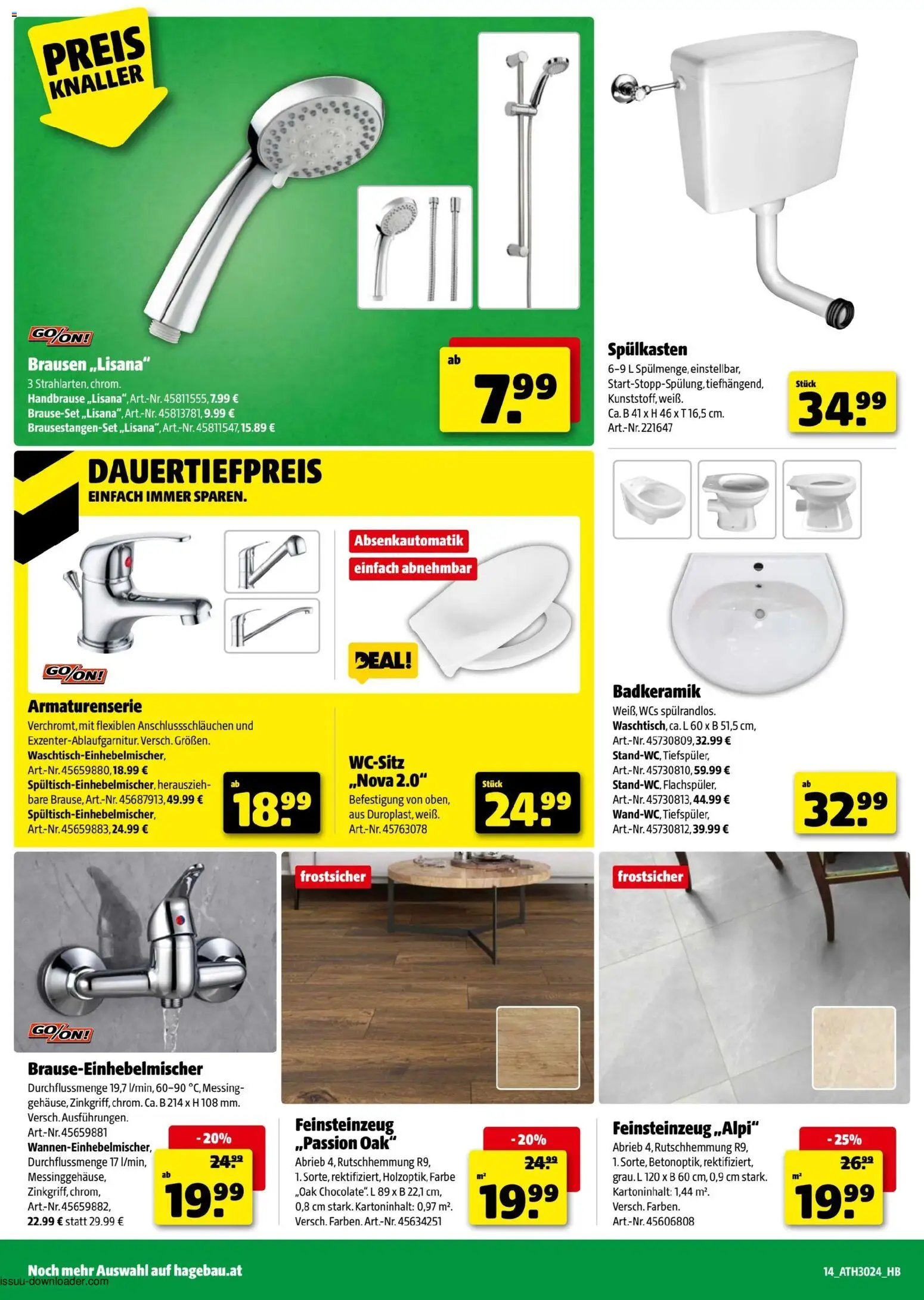 Hagebau Flugblatt