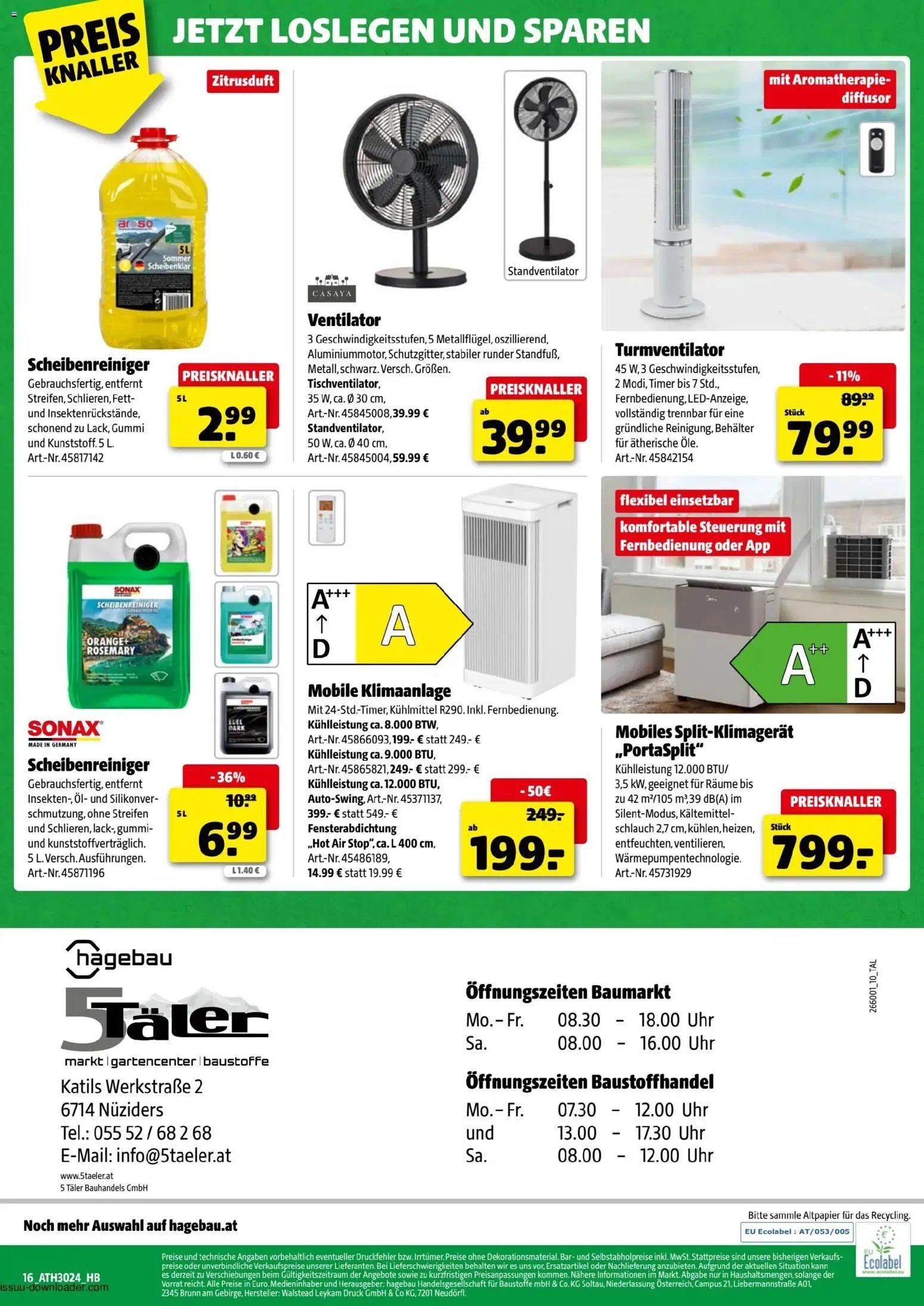 Hagebau Flugblatt