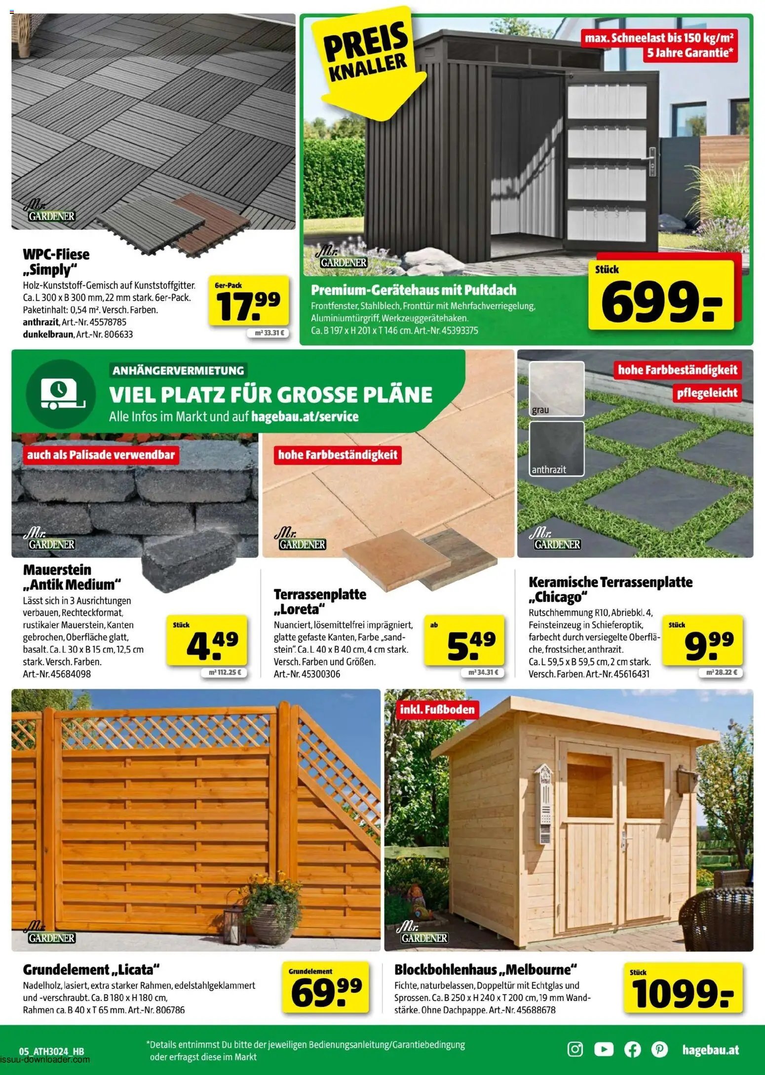 Hagebau Flugblatt