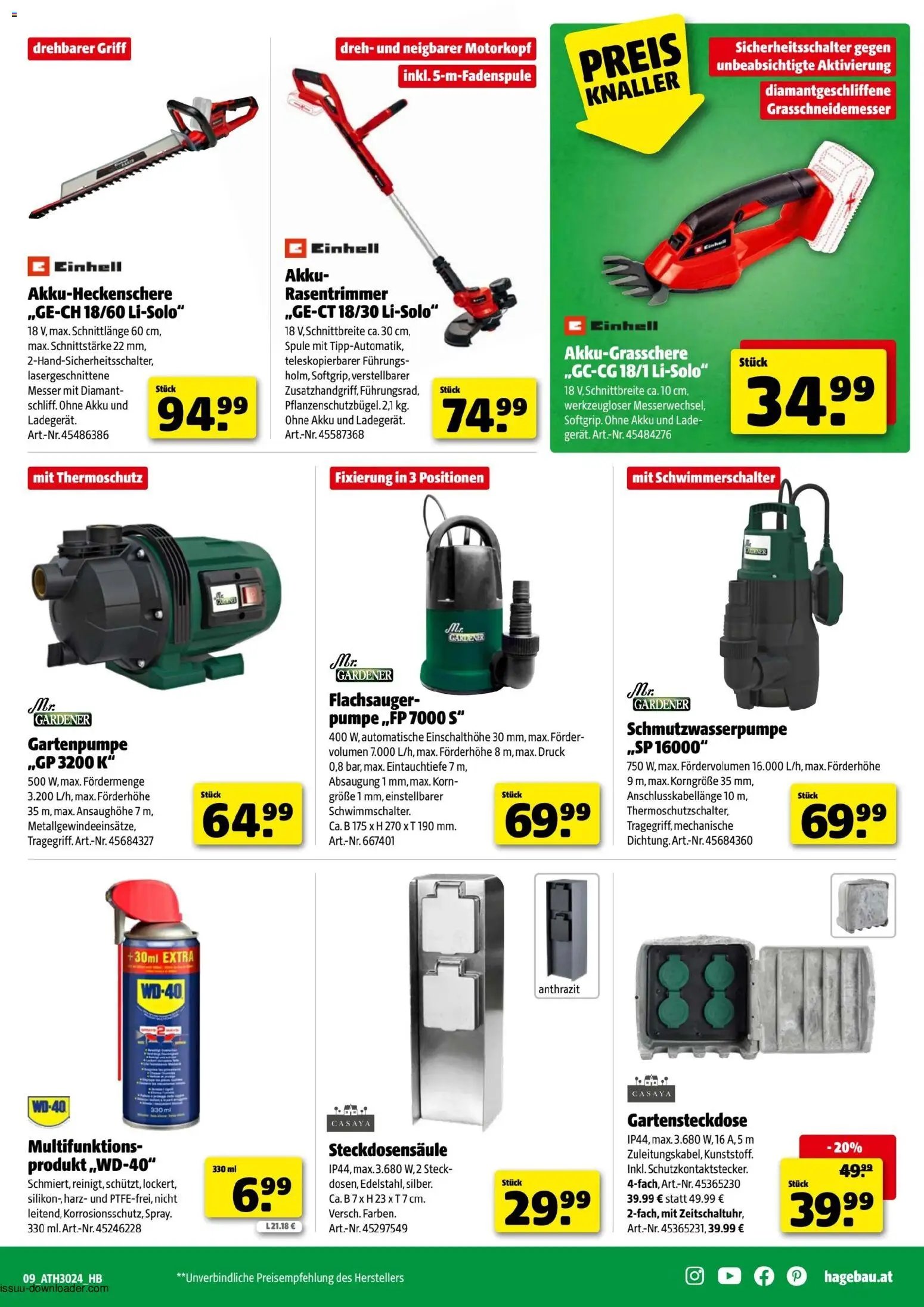 Hagebau Flugblatt