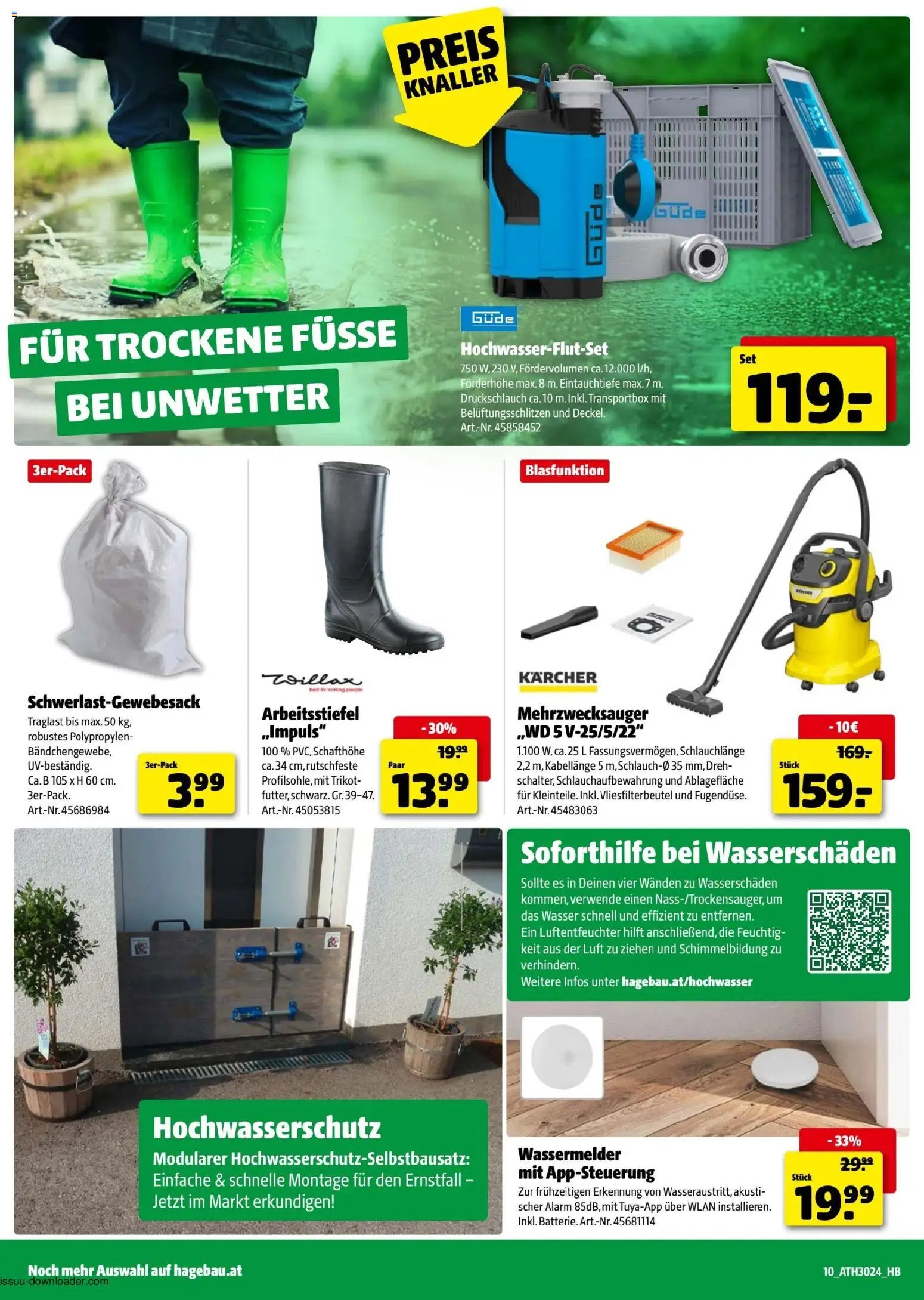 Hagebau Flugblatt